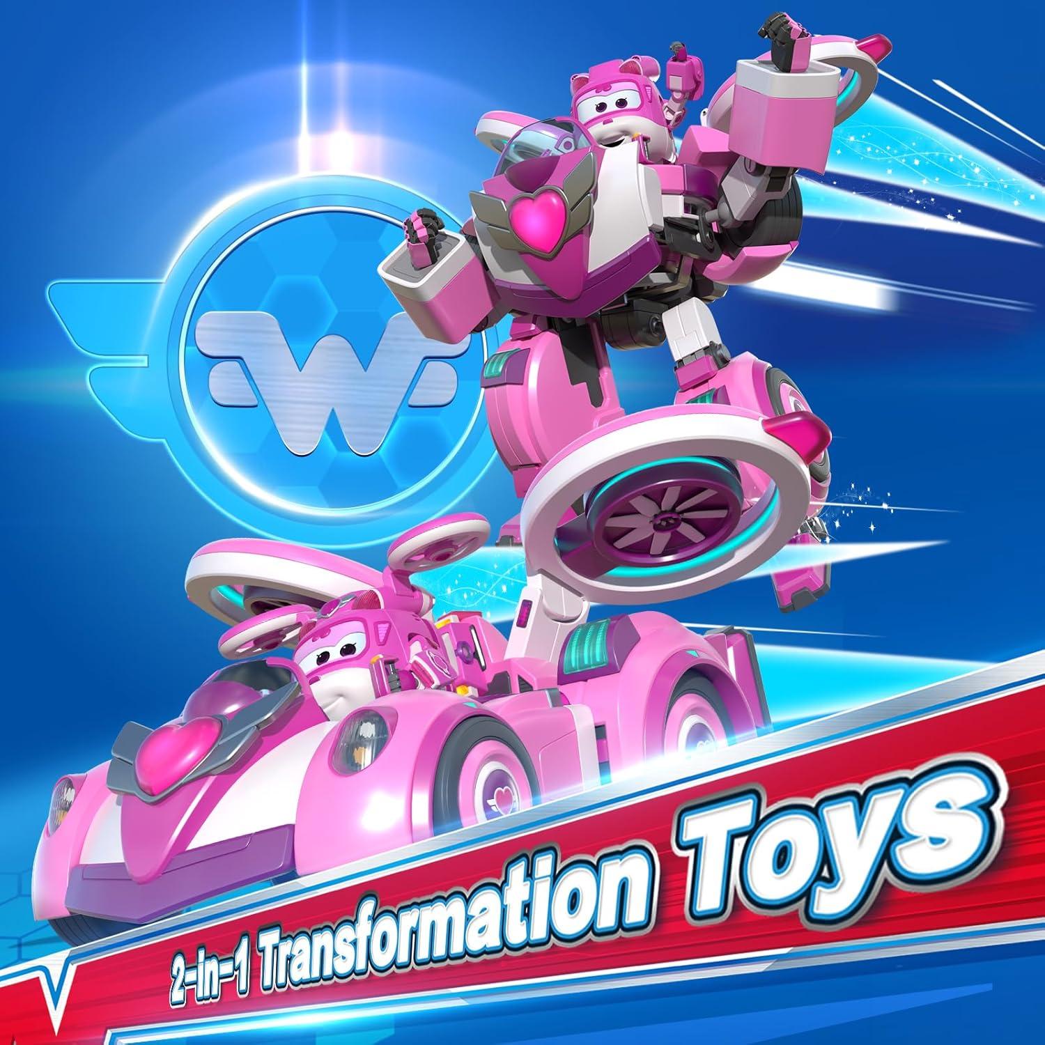 Juguete Transformable Super Wings Dizzy 2 en 1 para Niños