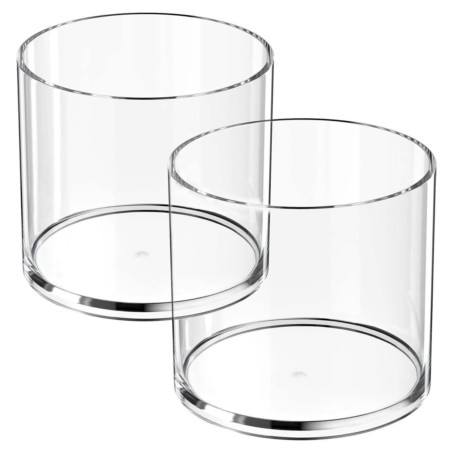 Soporte para Lápices Redondo MaxGear 2 Pack Acrílico Transparente