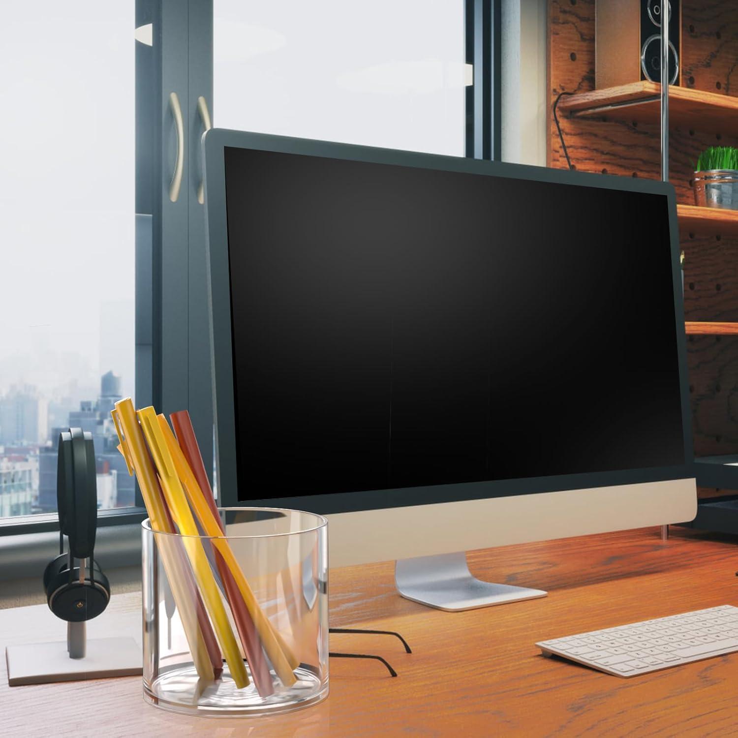 Soporte para Lápices Redondo MaxGear 2 Pack Acrílico Transparente