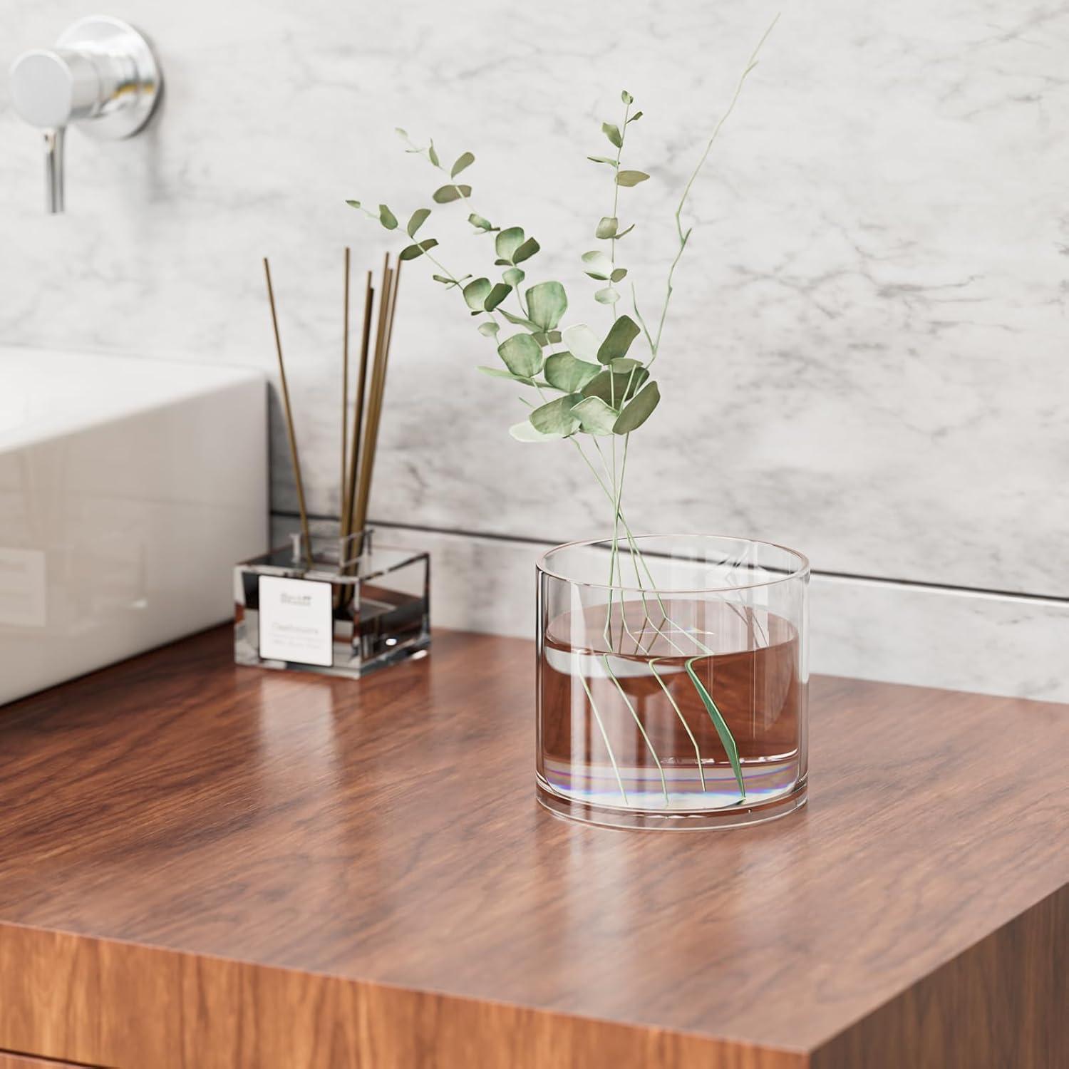 Soporte para Lápices Redondo MaxGear 2 Pack Acrílico Transparente