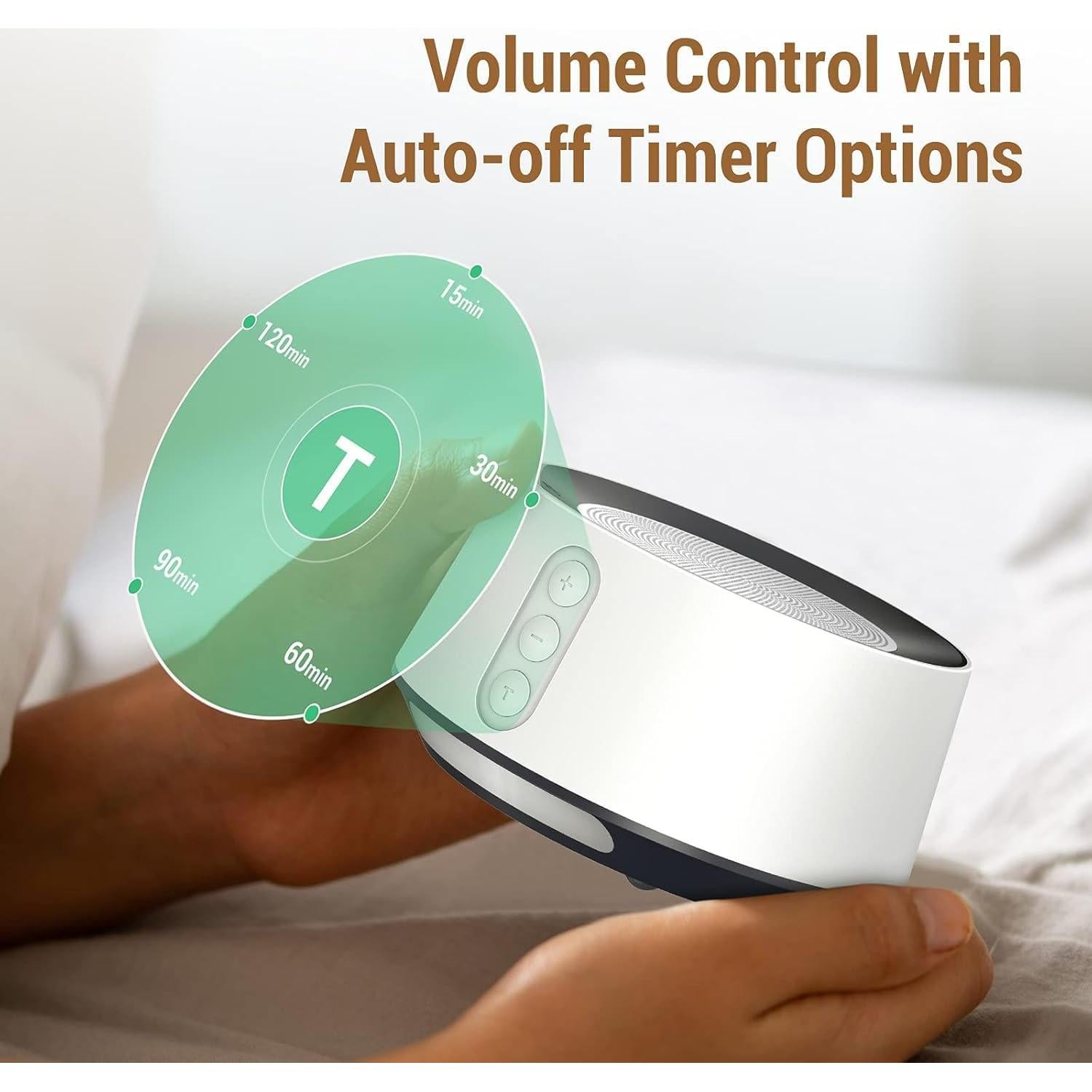 Máquina de Ruido Blanco Fitniv T126L con Luz Nocturna Ajustable