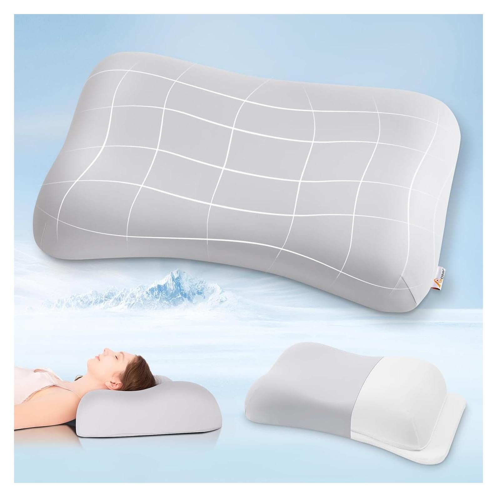 Almohada de Cuello Elegear 70D Ergonómica Enfriadora 25x16cm