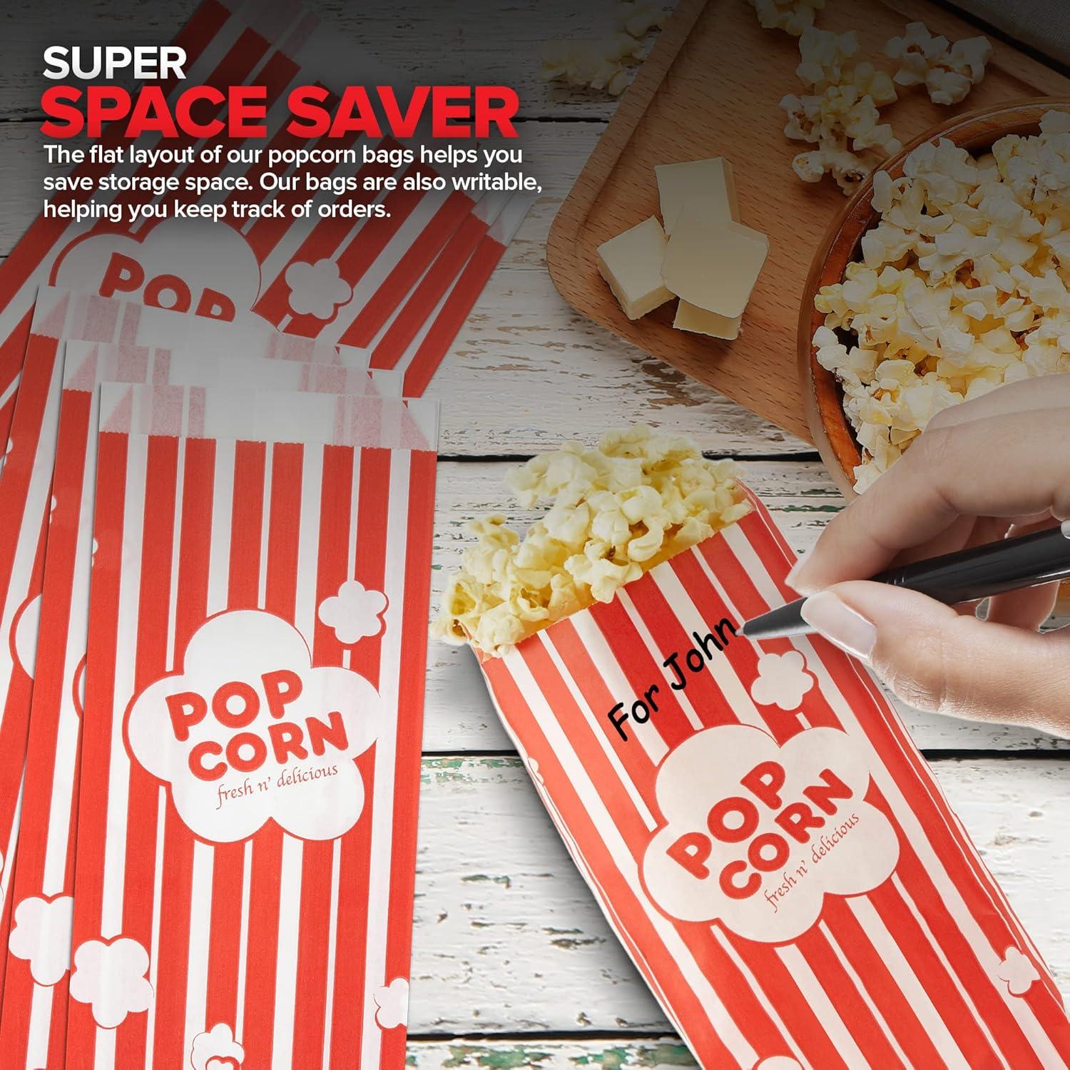 Bolsas de Papel para Palomitas Stock Your Home 100 Unidades 28g