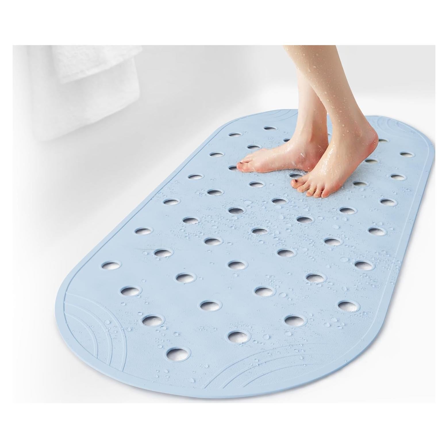 Alfombrilla de Baño Antideslizante SelfSuite 79x36 cm Azul