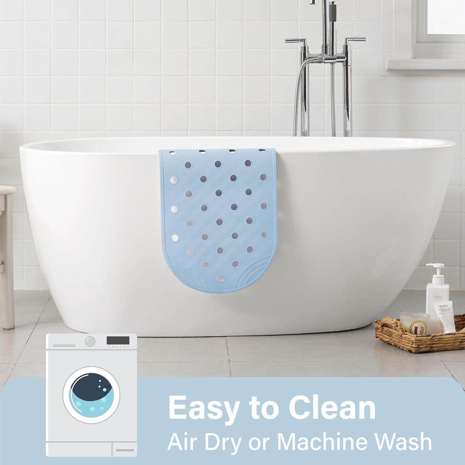 Alfombrilla de Baño Antideslizante SelfSuite 79x36 cm Azul