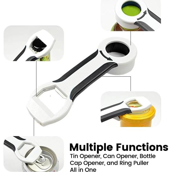 Abrebotellas Multifuncional YAFIYGI 4-en-1 Antideslizante