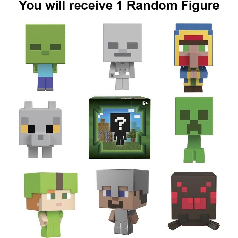 Figura Coleccionable Minecraft Mob Head Minis - Mattel