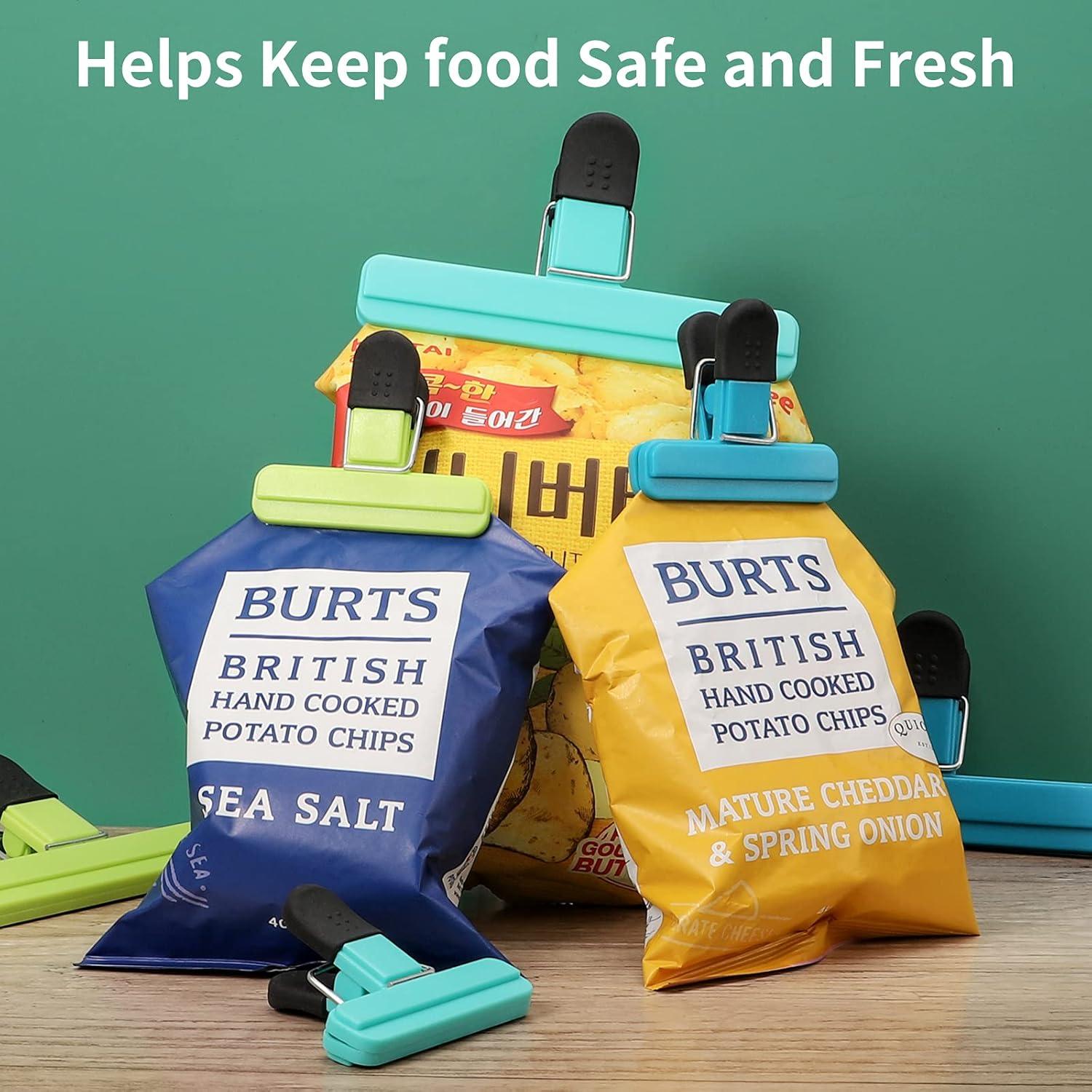 Clips para bolsas de alimentos DSNDVES - 6 Pcs, 7.62 cm