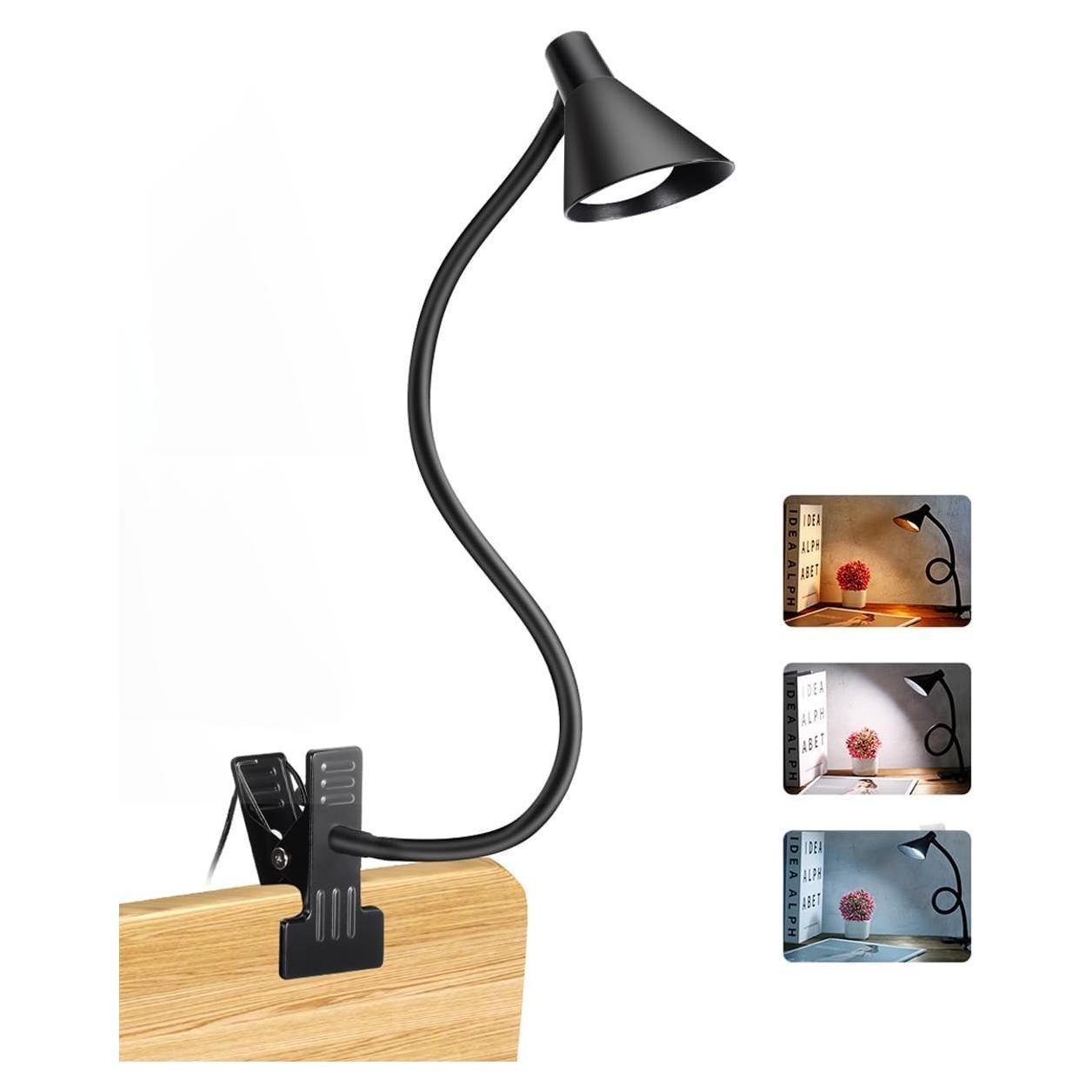 Lámpara de lectura LED LiFMIRA con clip y 3 modos de luz