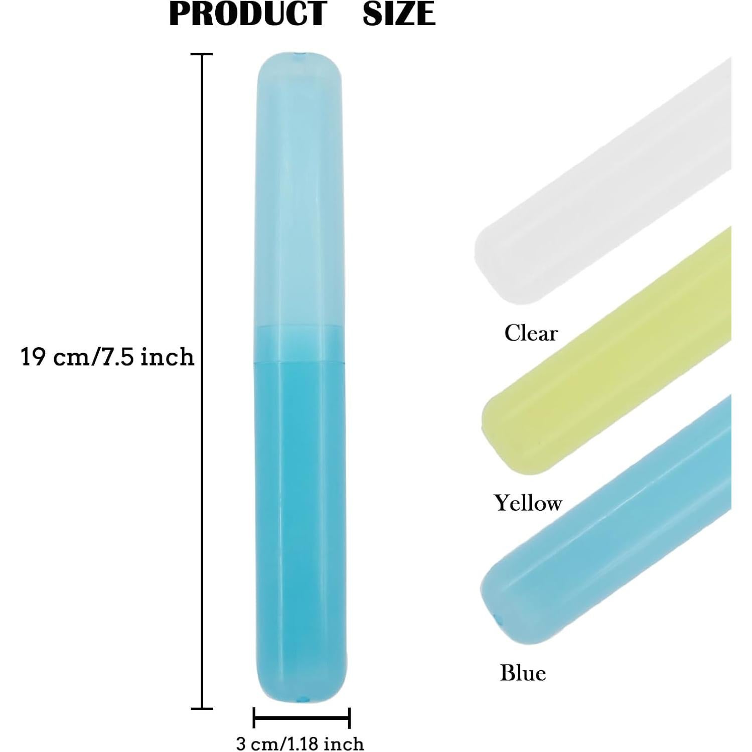 6 Cajas de Cepillo de Dientes Portátiles Plásticas - AAA
