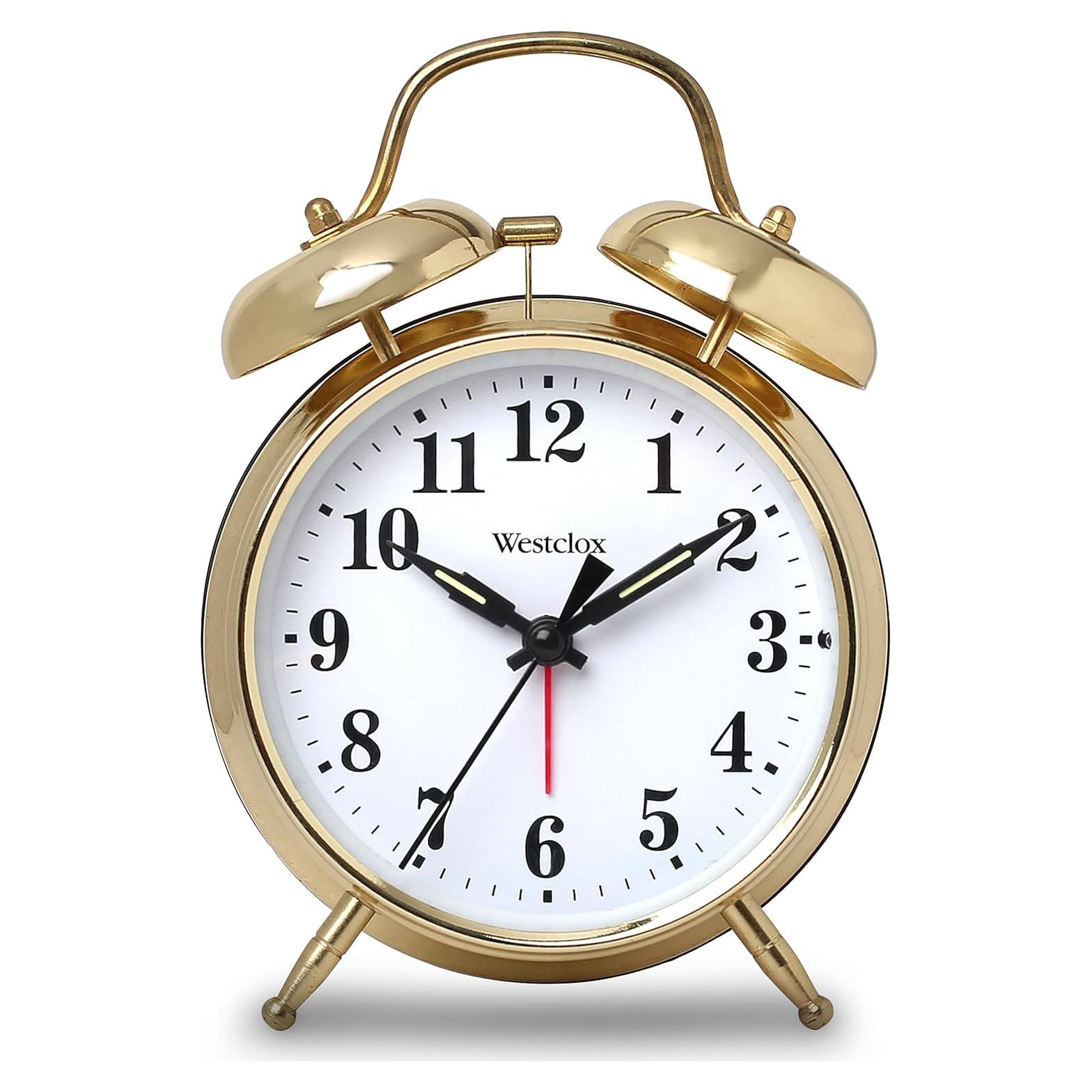 Reloj Despertador Westclox Big Ben Doble Campana Oro 16.51 cm