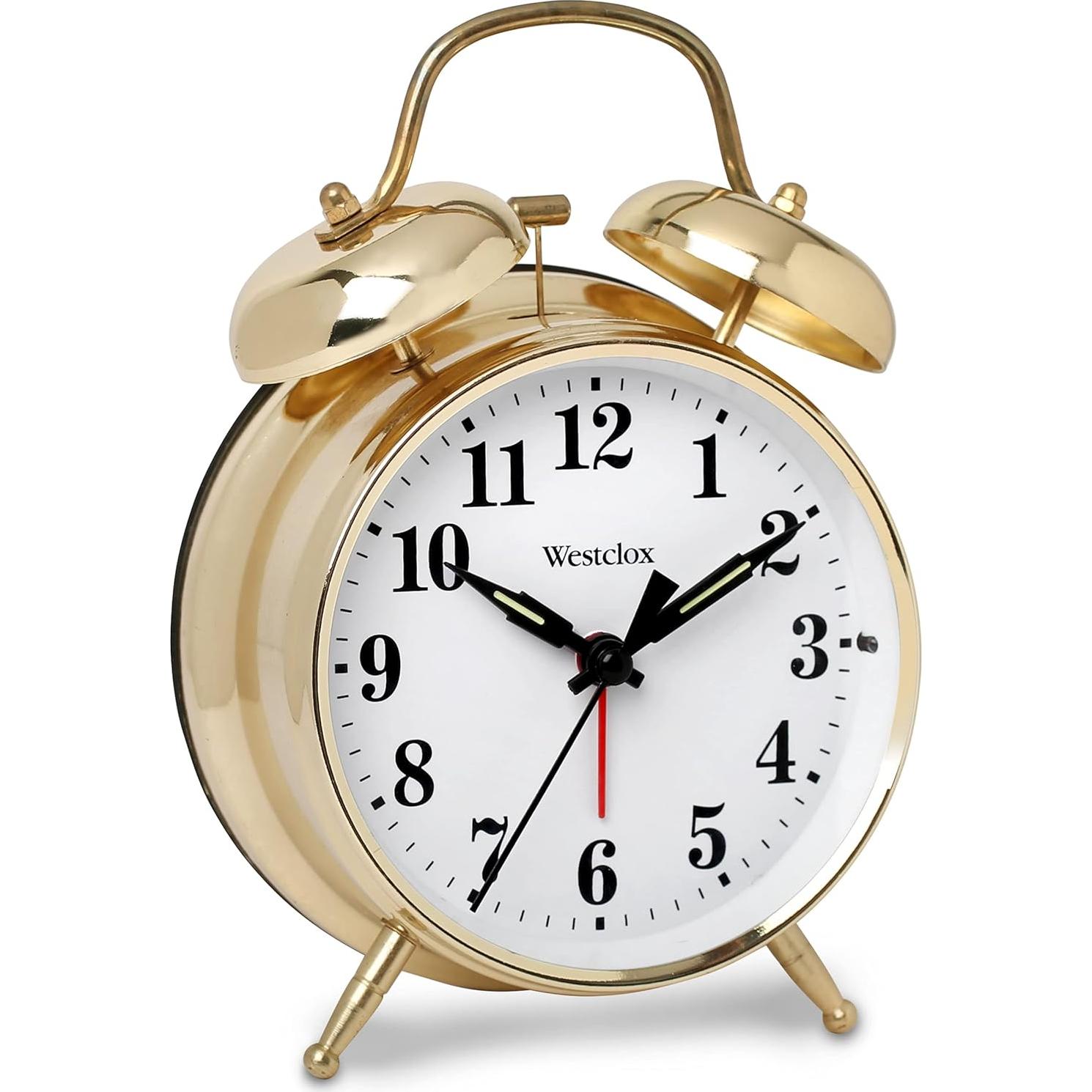 Reloj Despertador Westclox Big Ben Doble Campana Oro 16.51 cm