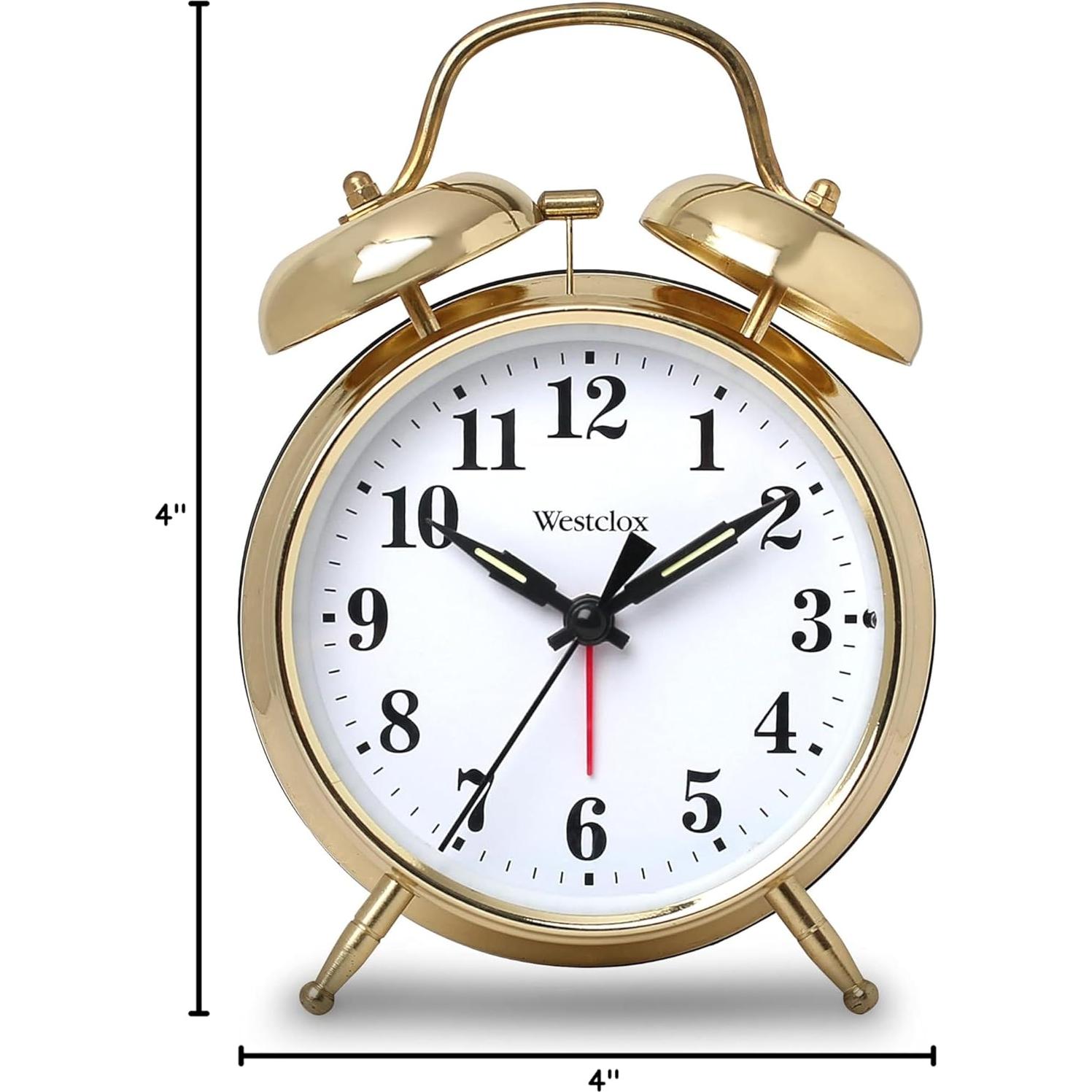 Reloj Despertador Westclox Big Ben Doble Campana Oro 16.51 cm
