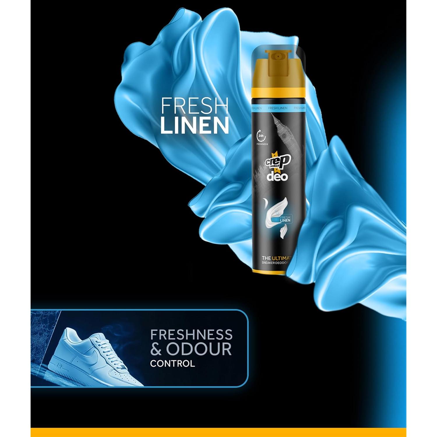 Spray Desodorante para Zapatos Crep Protect Lino Fresco 132g