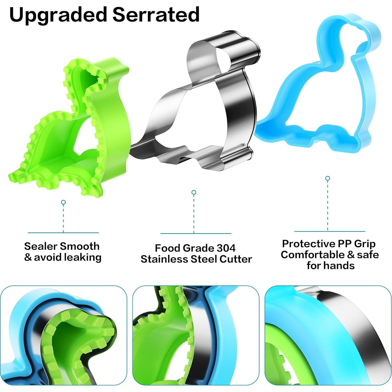 Conjunto de Cortadores de Sándwich Adocfan 10 PCS Acero Inoxidable