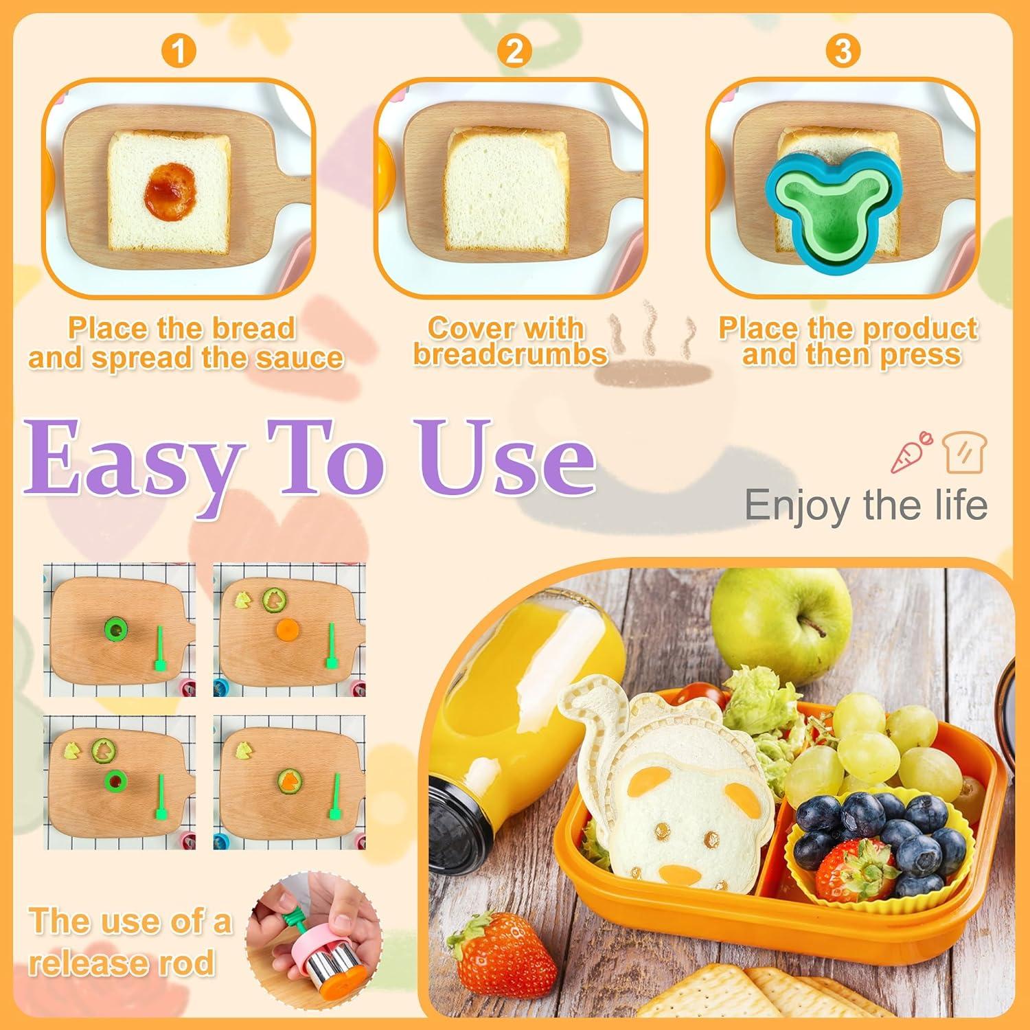 Conjunto de Cortadores de Sándwich Adocfan 10 PCS Acero Inoxidable