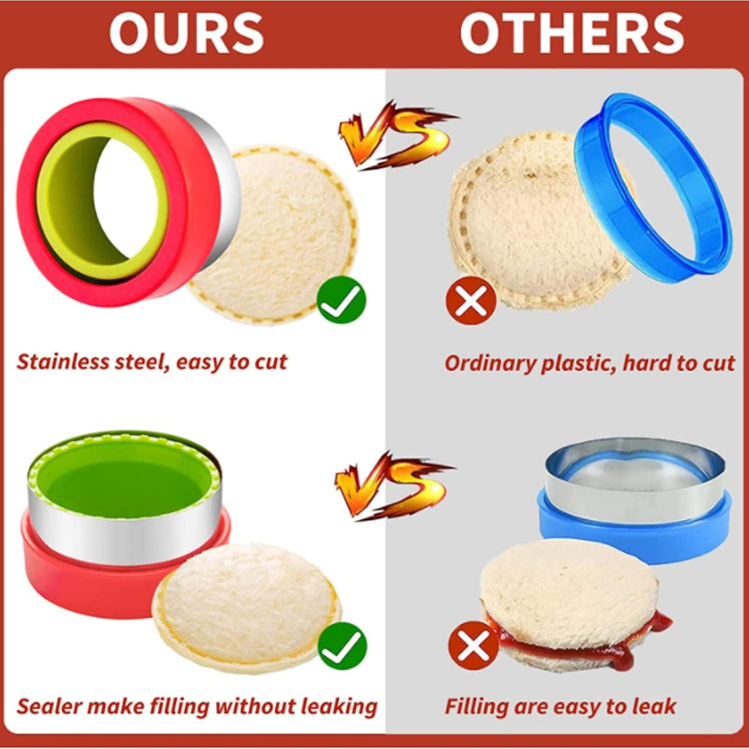 Conjunto de Cortadores de Sándwich Adocfan 10 PCS Acero Inoxidable