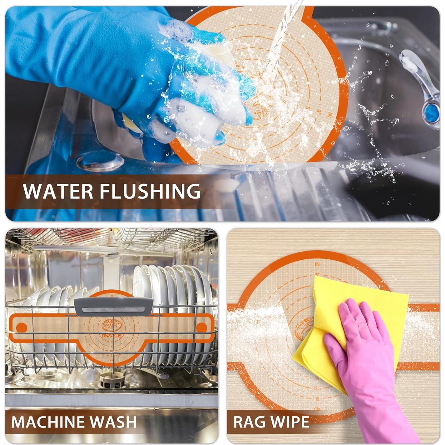 Sling de Pan de Silicona Dwavele 2 Piezas Antiadherente Naranja