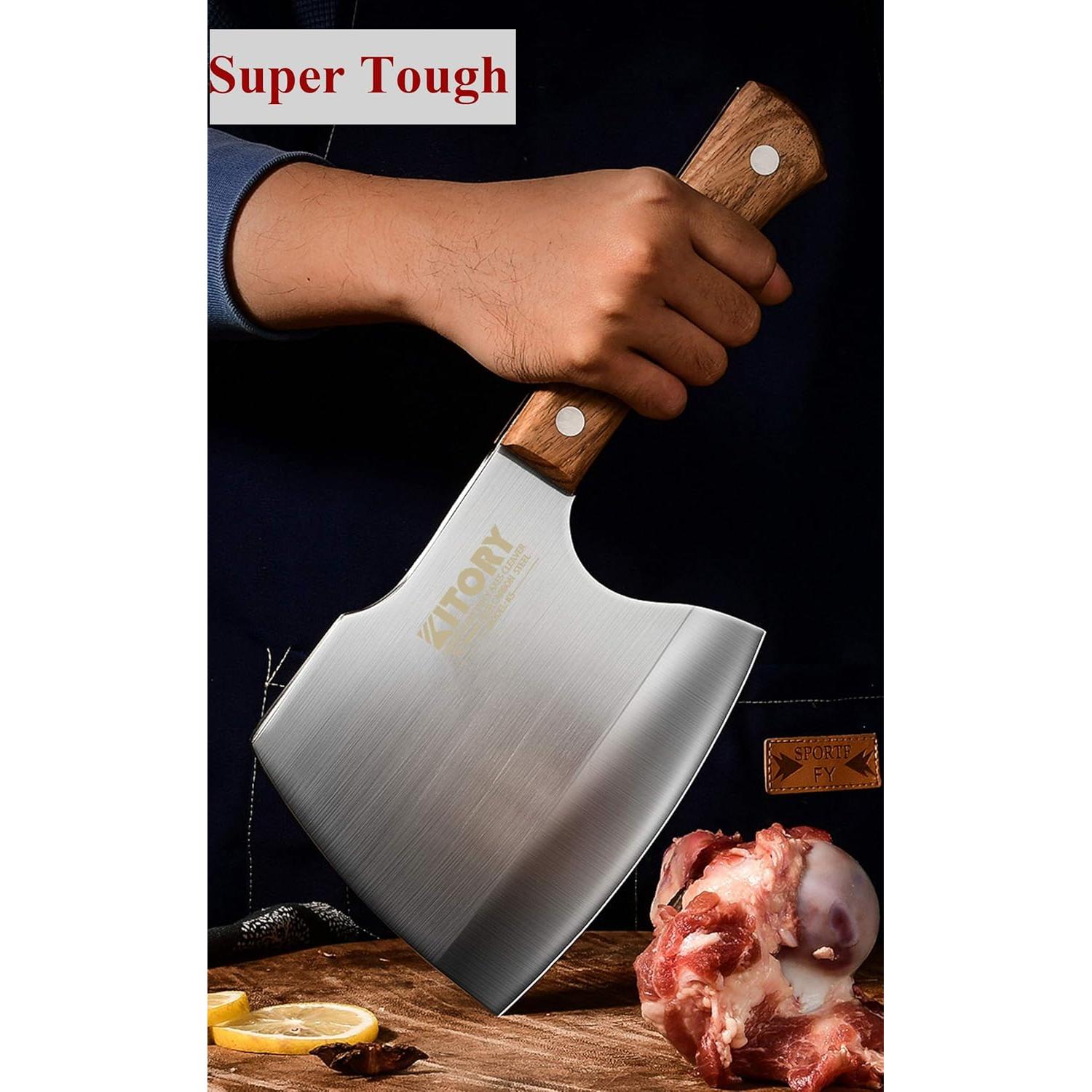 Cuchillo de Carnicero Kitory K5 para Huesos - Acero 7Cr18MoV