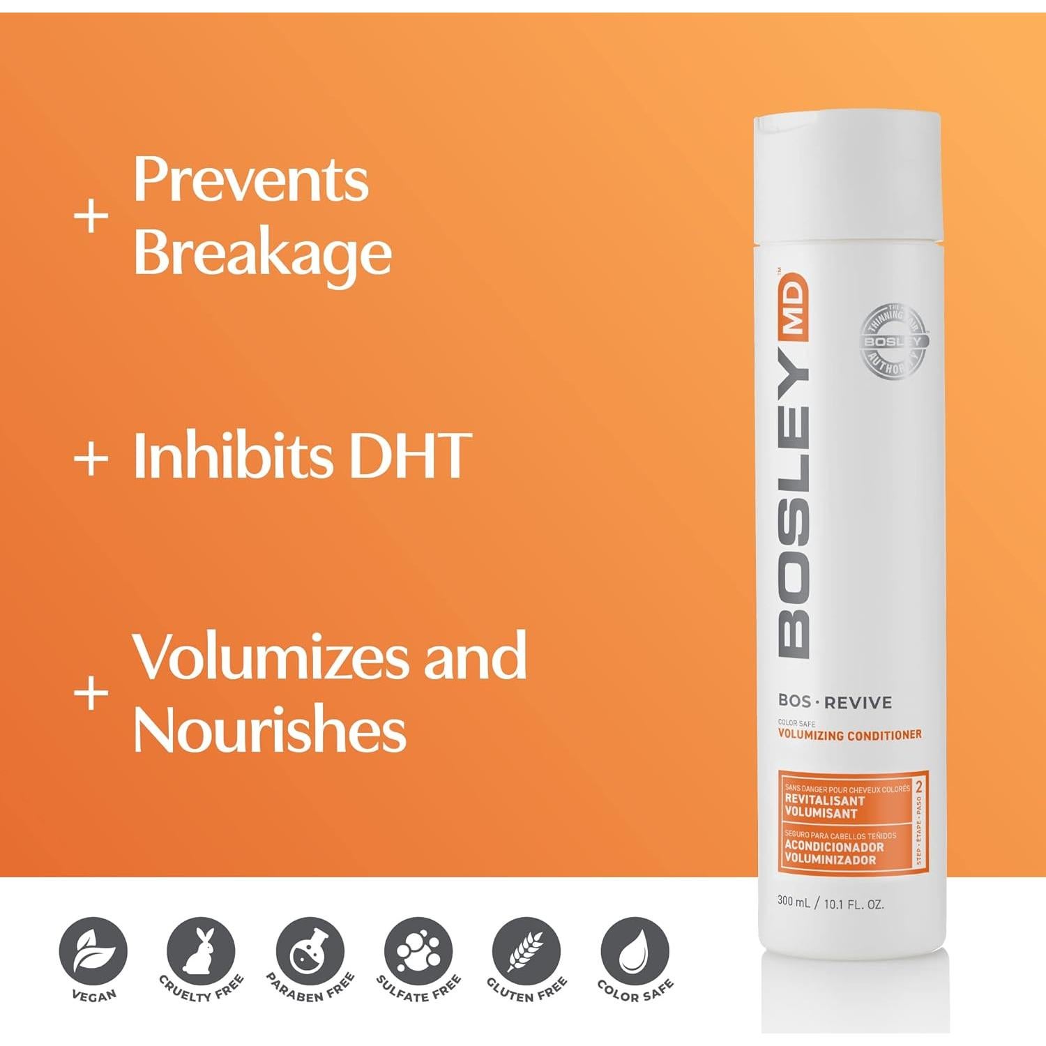 Acondicionador Voluminizador BosRevive 300 ml - Libre de Sulfatos