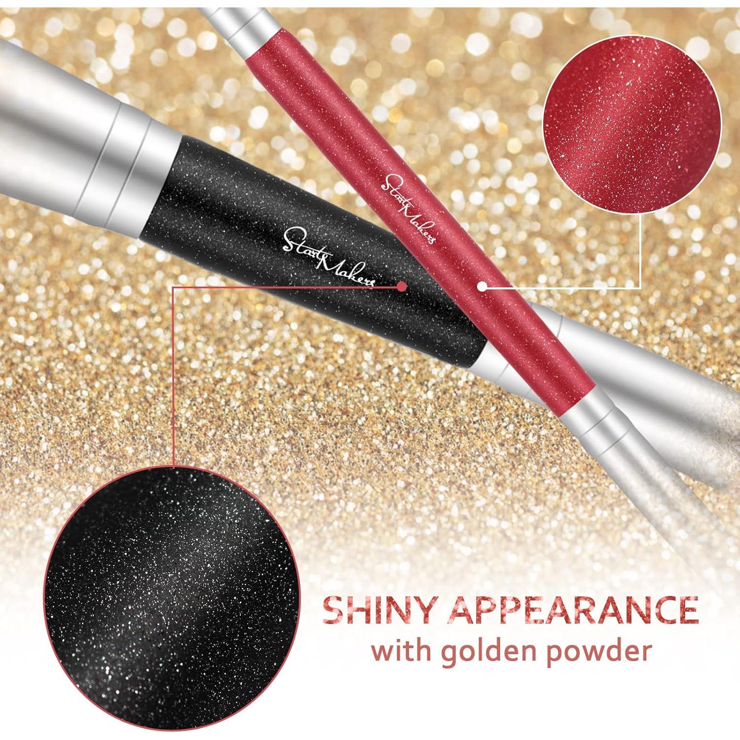 Set de Brochas de Maquillaje Doble Cara START MAKERS 2Pcs