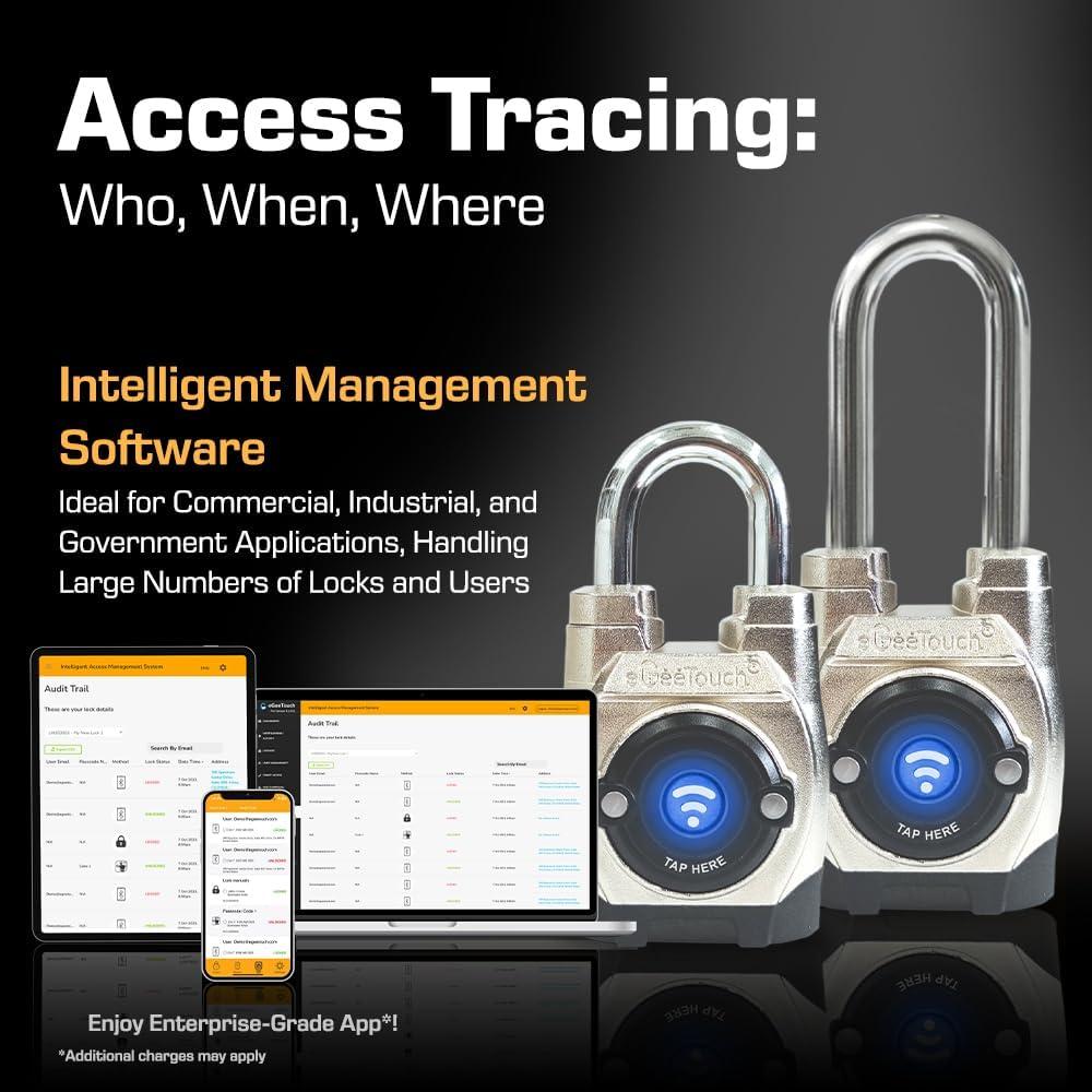 Candado Inteligente eGeeTouch 5ta Gen Gancho Largo Bluetooth