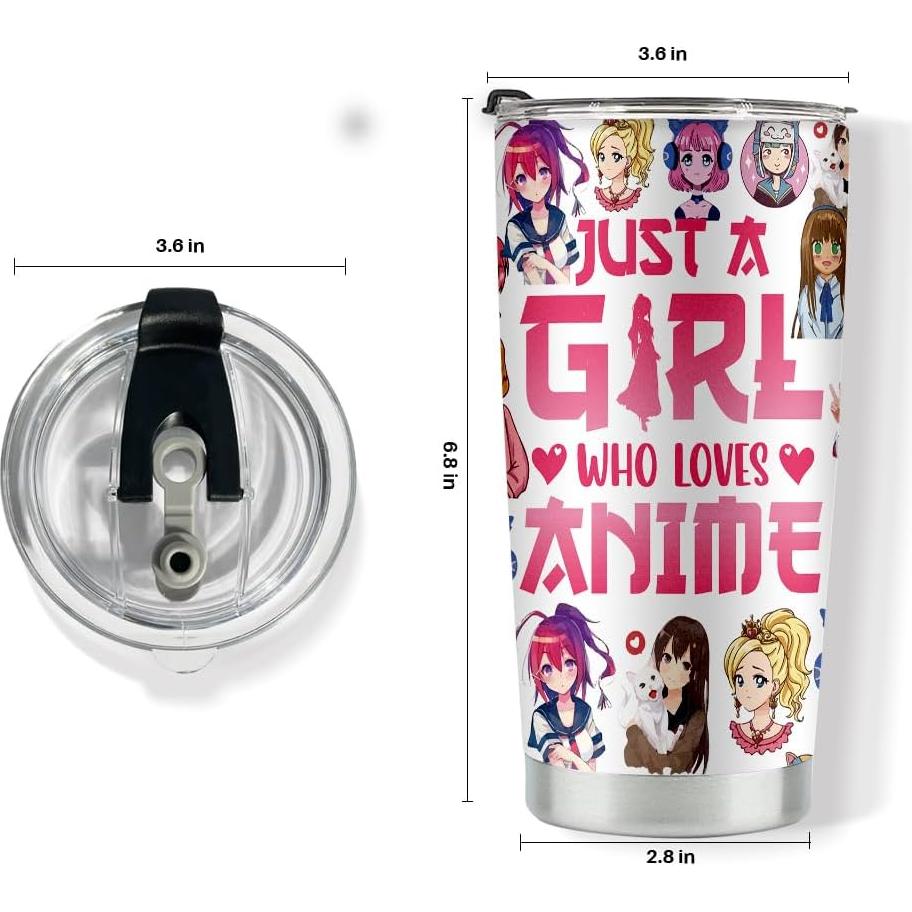 Vaso de Acero Inoxidable KDXPBZ Anime 591ml Doble Pared