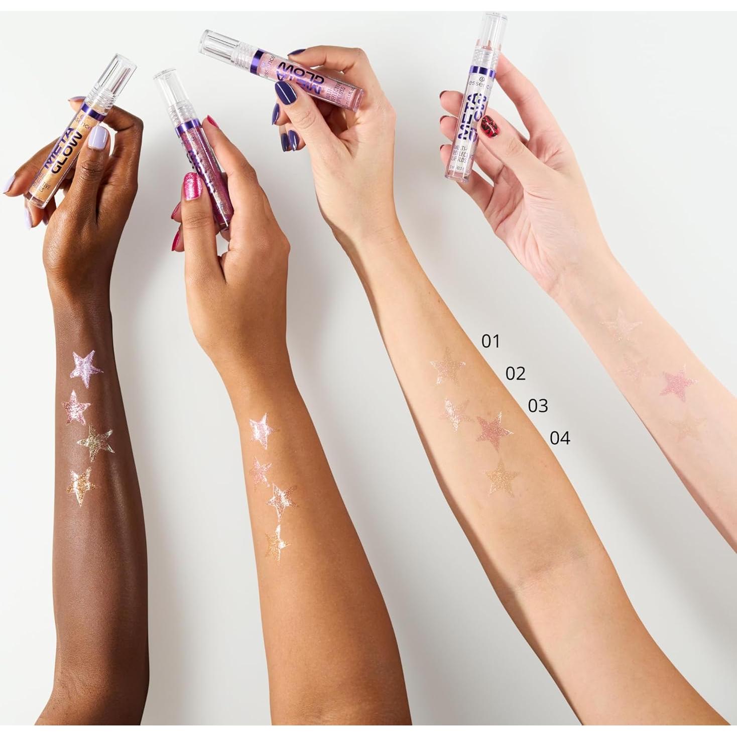 Brillo de Labios Essence Meta Glow 01 Espacio Cibernético Vegano