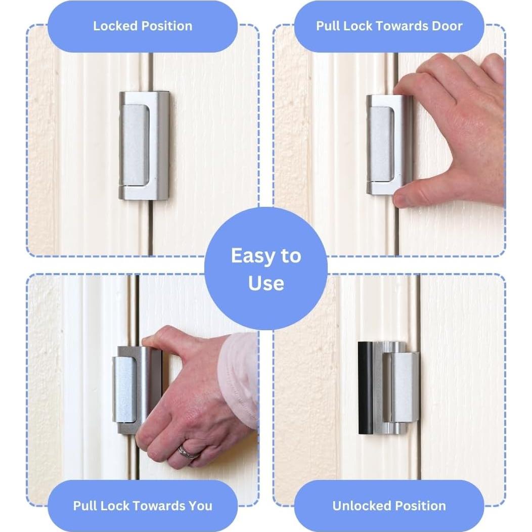 Bloqueo de Refuerzo de Puerta A-Four - Seguridad 800 lbs