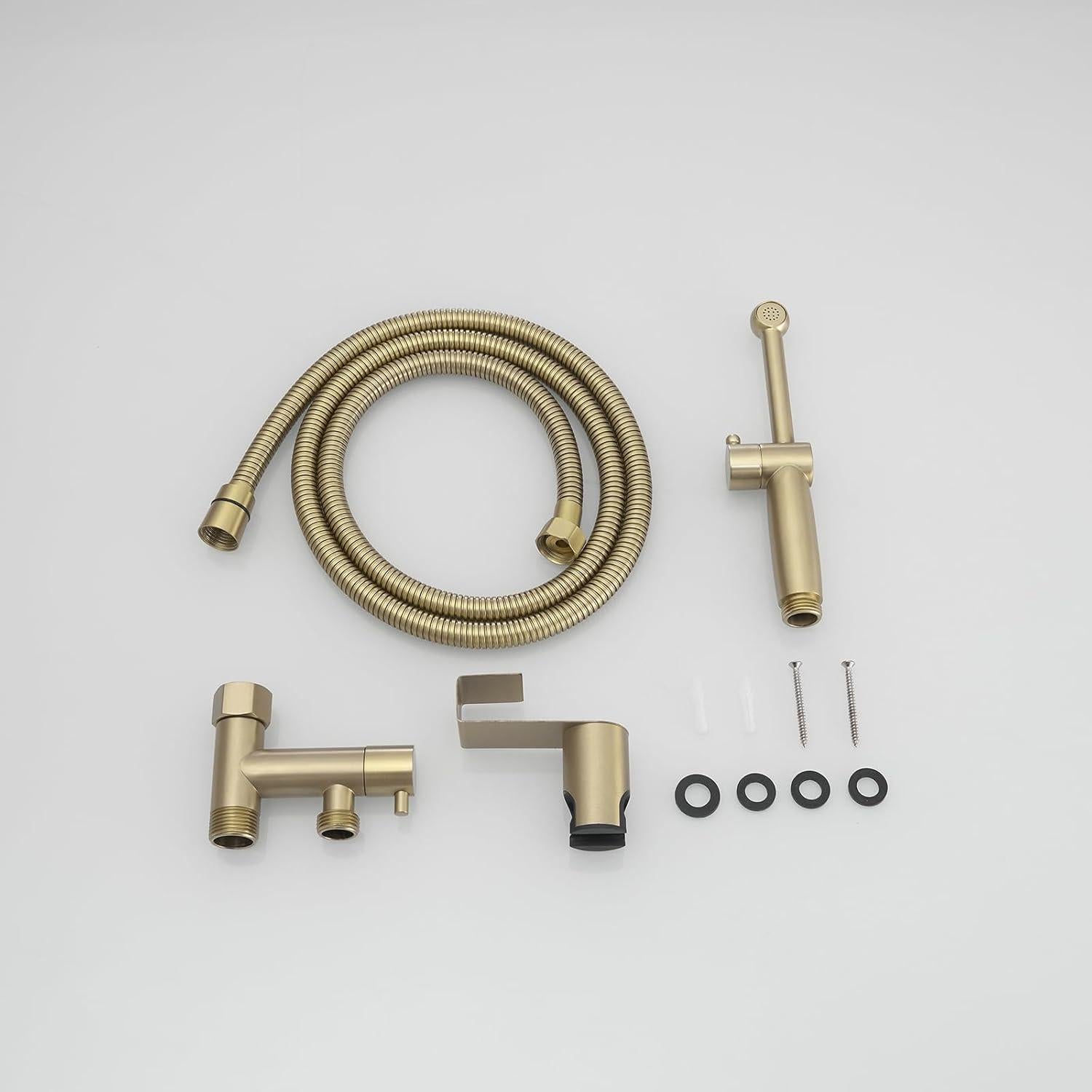 Rociador de Bidet de Mano BWE Oro Cepillado con Manguera