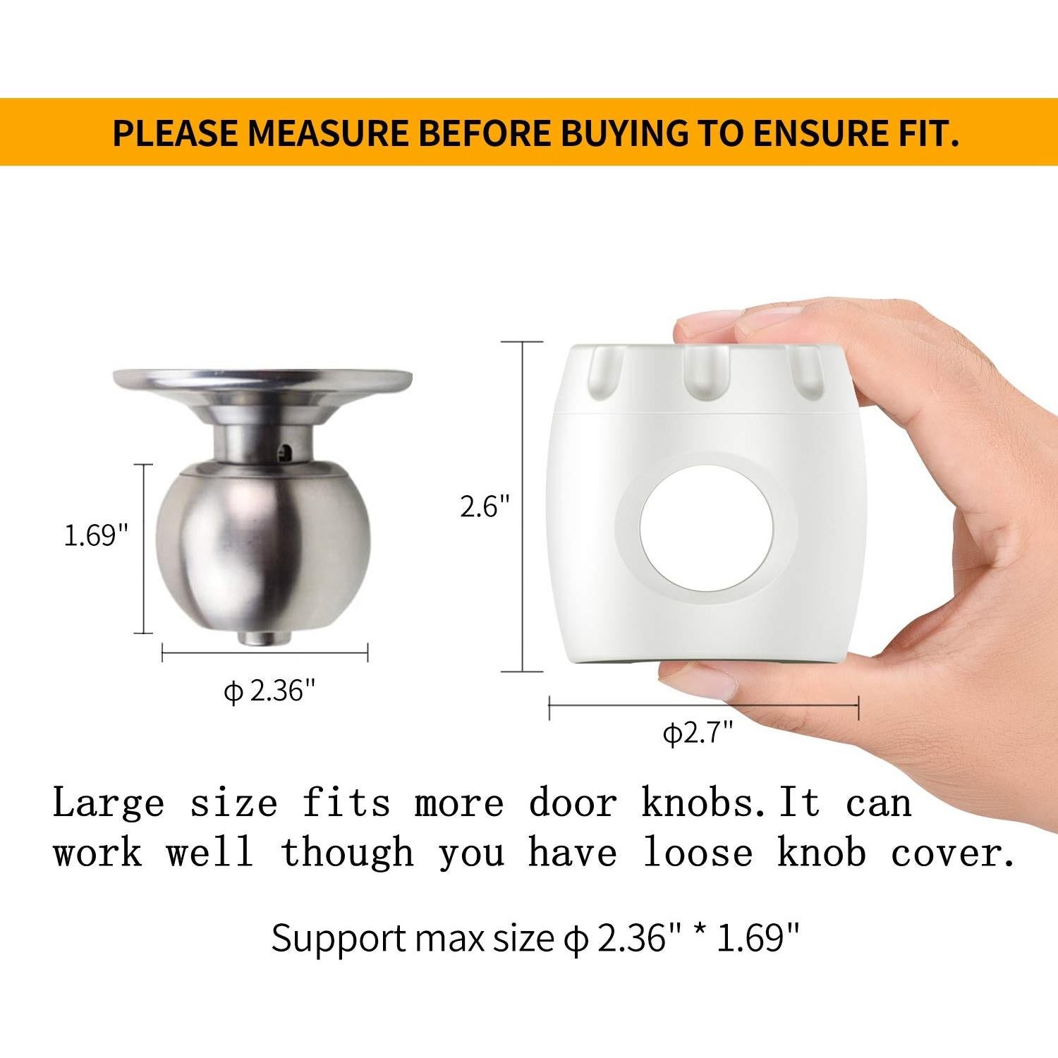 Cubiertas de Seguridad para Pomos de Puerta Uxoz - 4 Unidades
