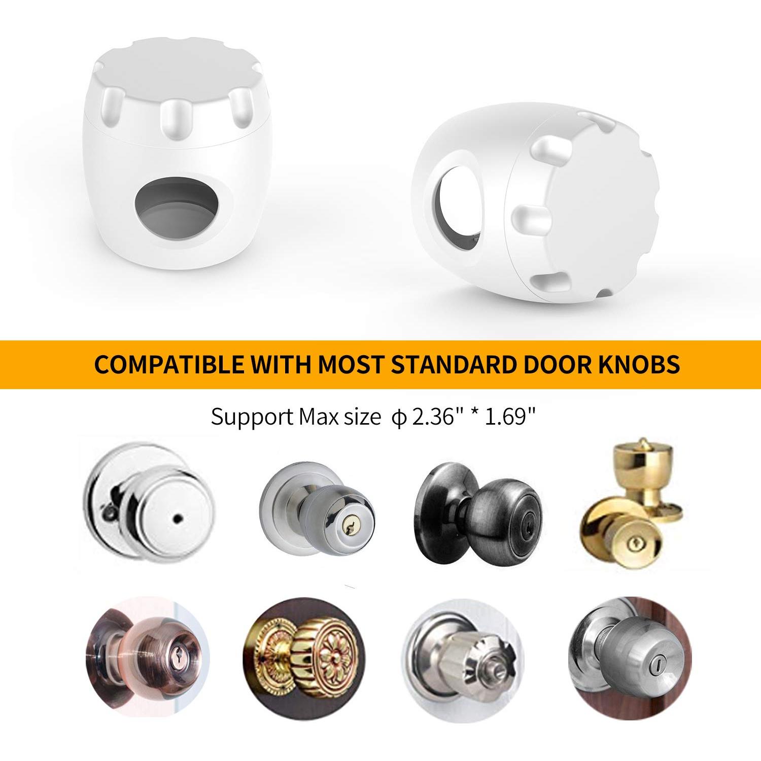 Cubiertas de Seguridad para Pomos de Puerta Uxoz - 4 Unidades