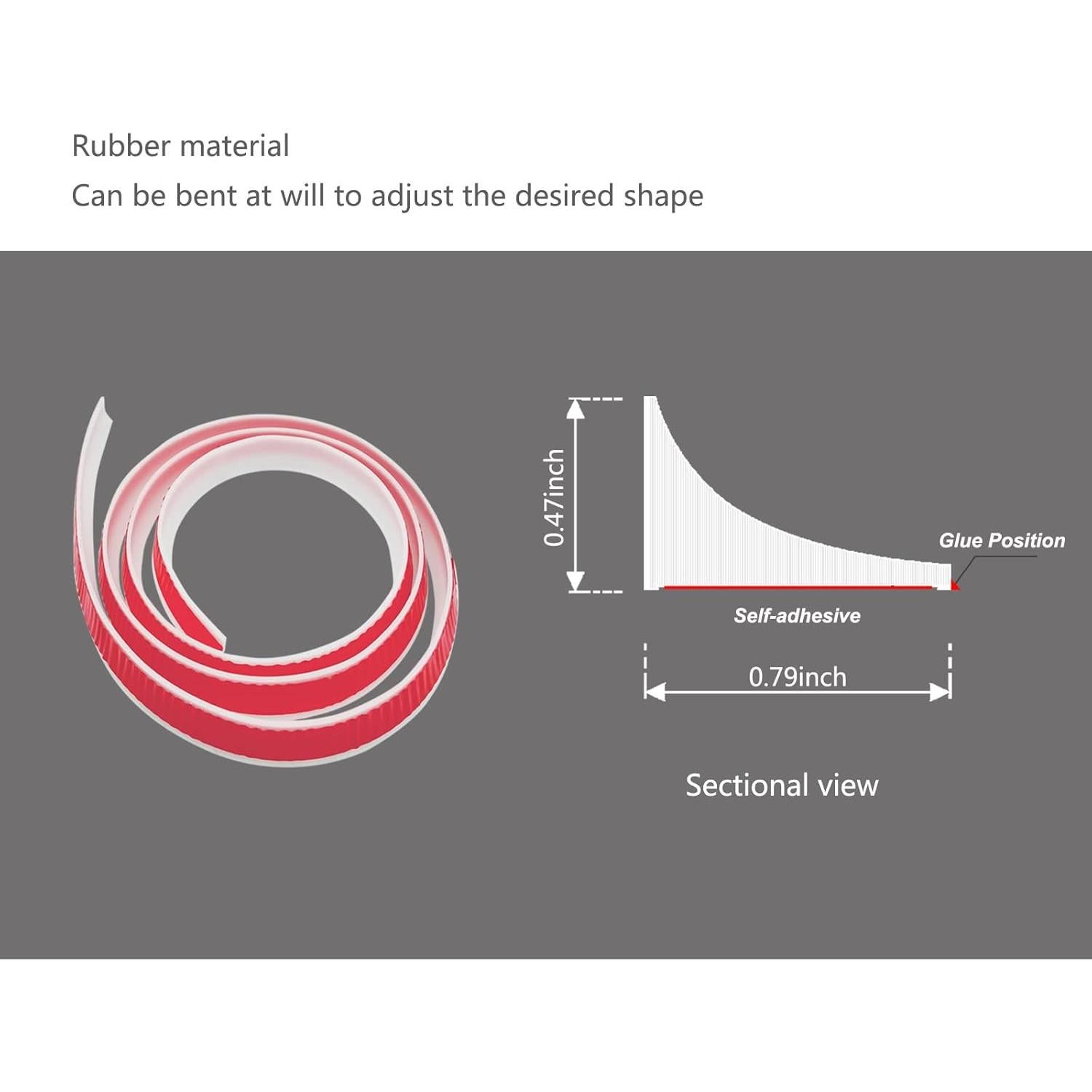 Umbral de Ducha KLYWUN 299.72 cm Translúcido Autoadhesivo