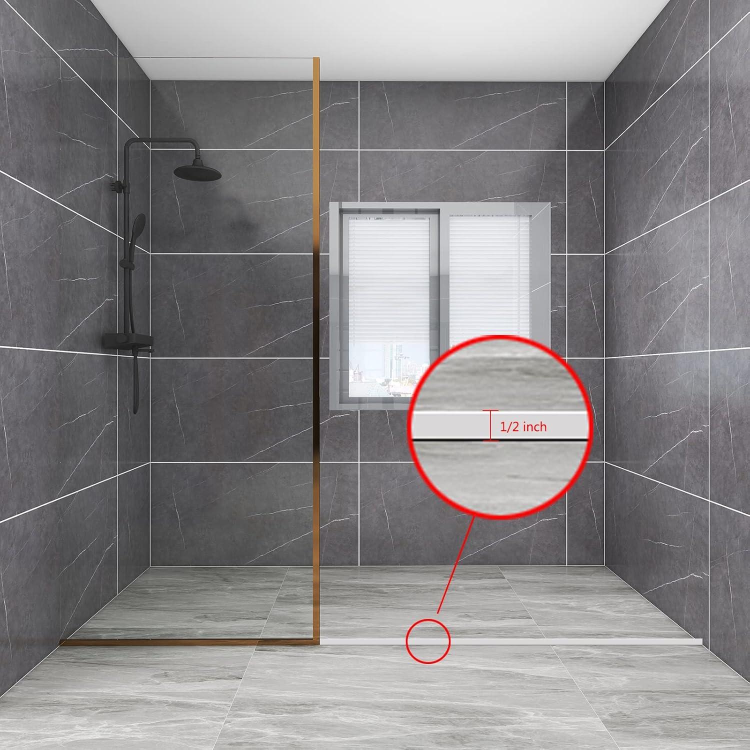 Umbral de Ducha KLYWUN 299.72 cm Translúcido Autoadhesivo