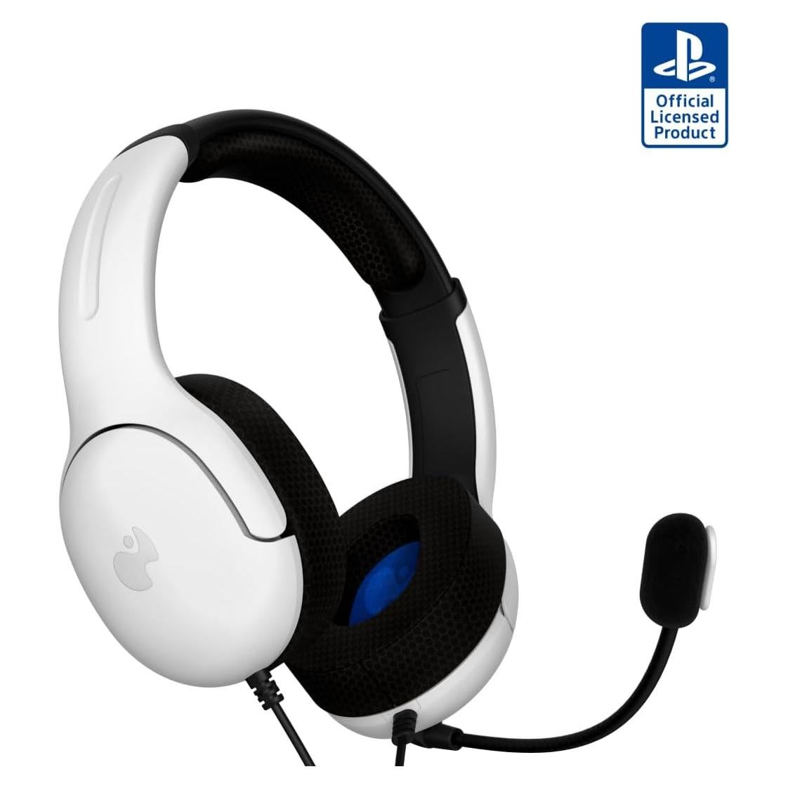 Auriculares de Juego PDP Airlite con Cable, Licencia Oficial PS5/PS4/PC, Blanco