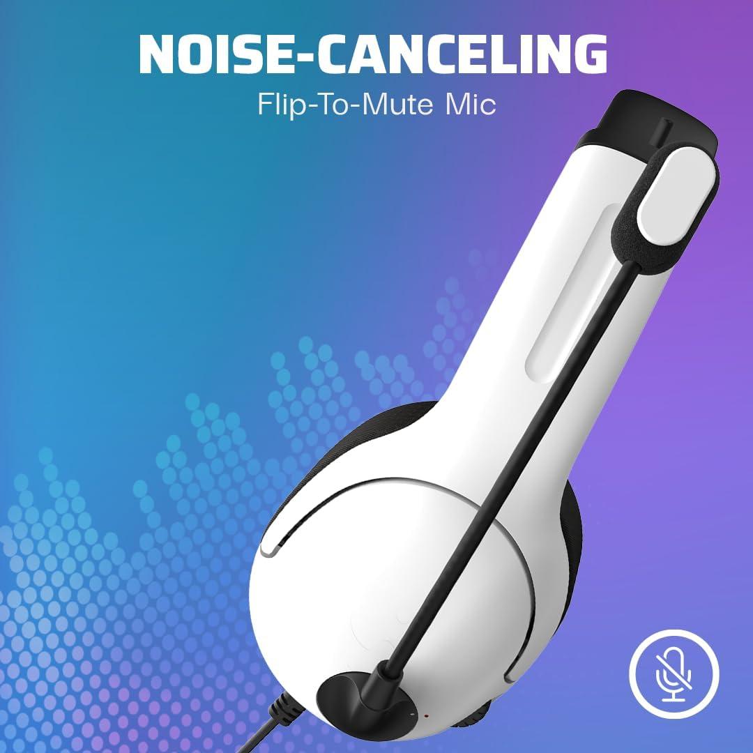 Auriculares de Juego PDP Airlite con Cable, Licencia Oficial PS5/PS4/PC, Blanco