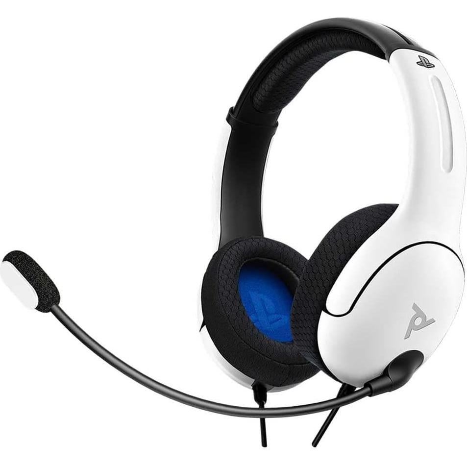 Auriculares de Juego PDP Airlite con Cable, Licencia Oficial PS5/PS4/PC, Blanco