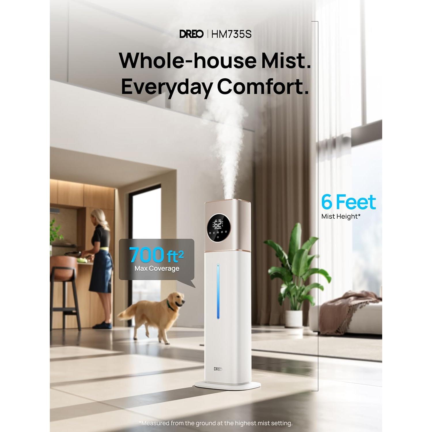 Humidificador Dreo 11L Ultrasonido para Habitaciones 65m²