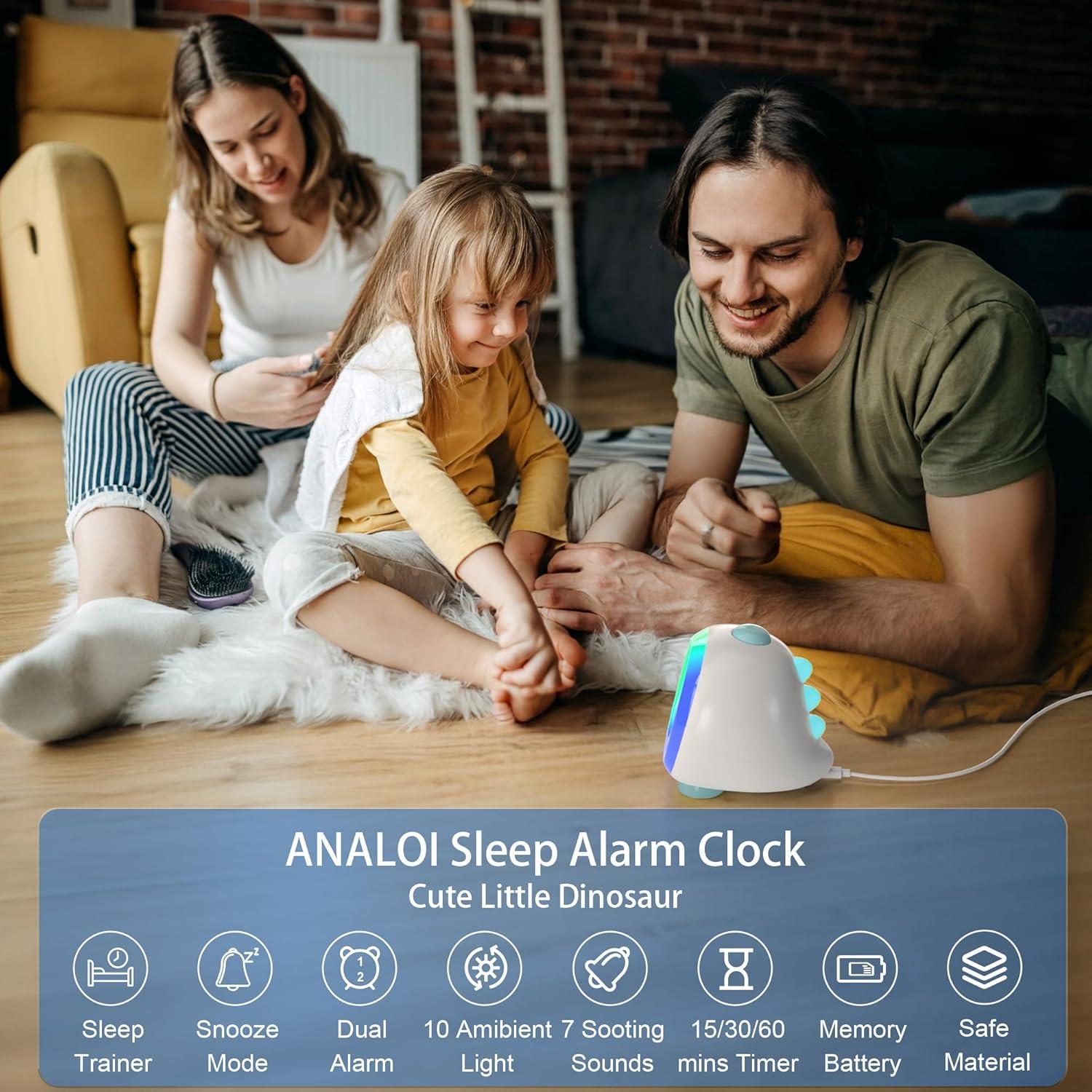 Reloj Despertador Digital ANALOI para Niños Luz Nocturna