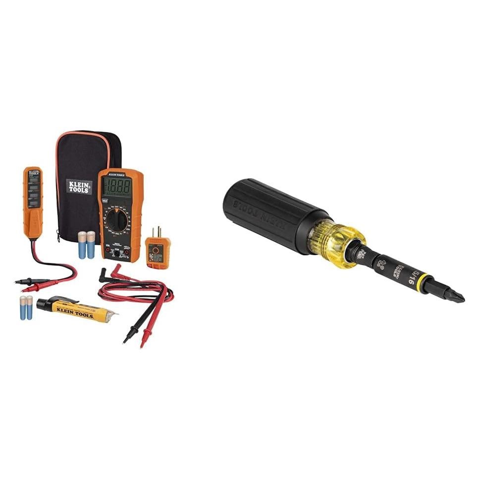 Kit Multímetro Digital Klein Tools MM320 + Destornillador 11 en 1