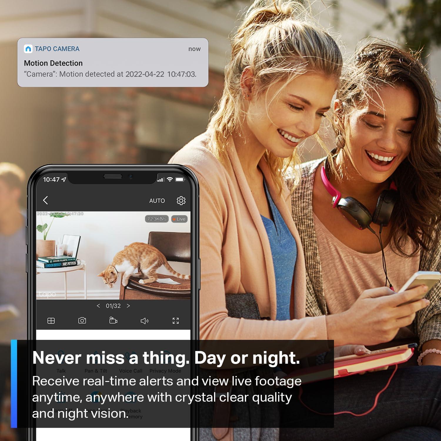 Cámara de Seguridad Interior TP-Link Tapo C111 2K HD Negro