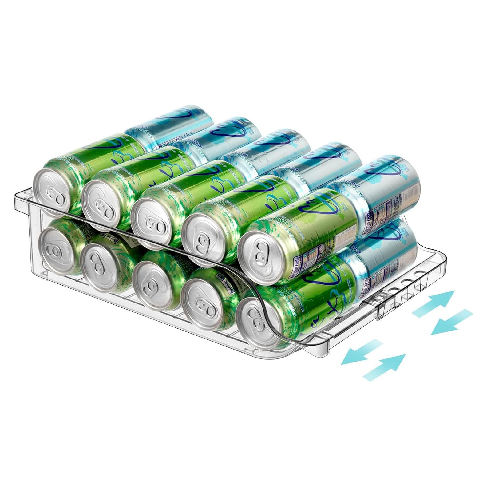 Organizador de Latas Ajustable para Refrigerador - 20 Latas - 315ml/355ml