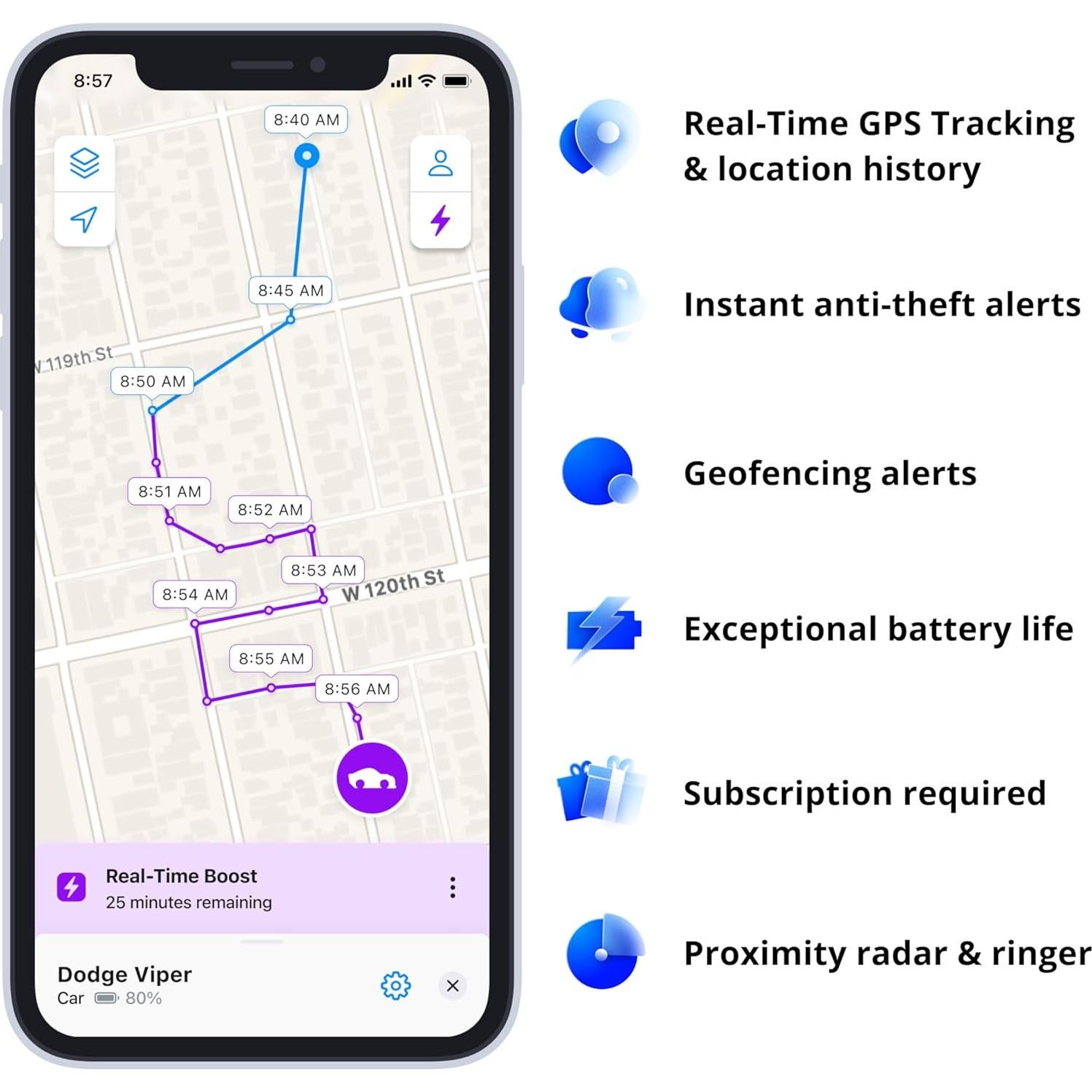 GPS Tracker Invoxia PRO - Localización 4G LTE-M - Sin Suscripción