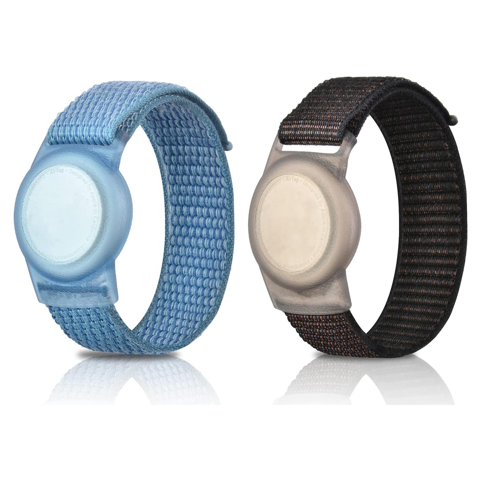 Paquete de 2 Pulseras Ajustables para AirTag FNCOLL - Nylon