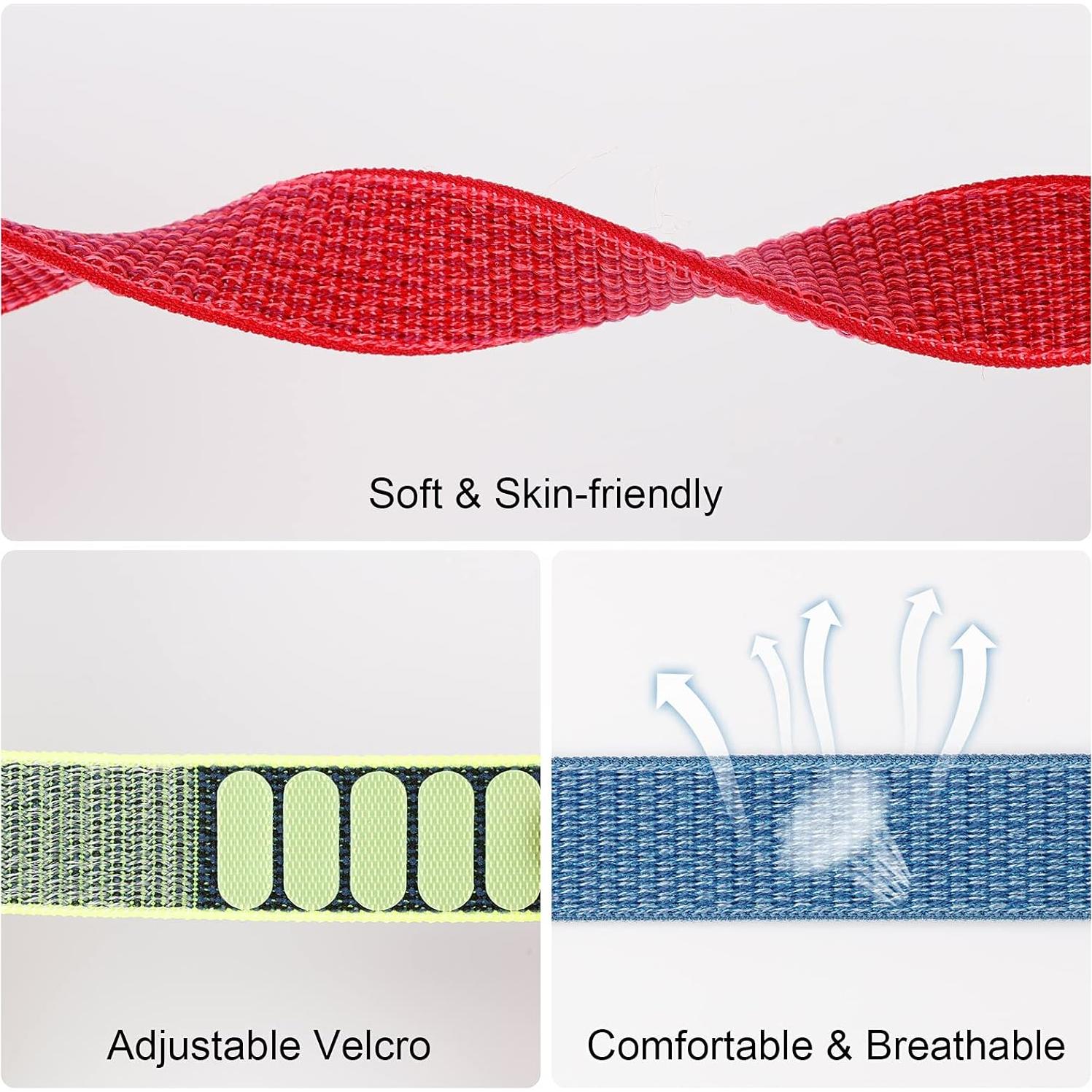 Paquete de 2 Pulseras Ajustables para AirTag FNCOLL - Nylon