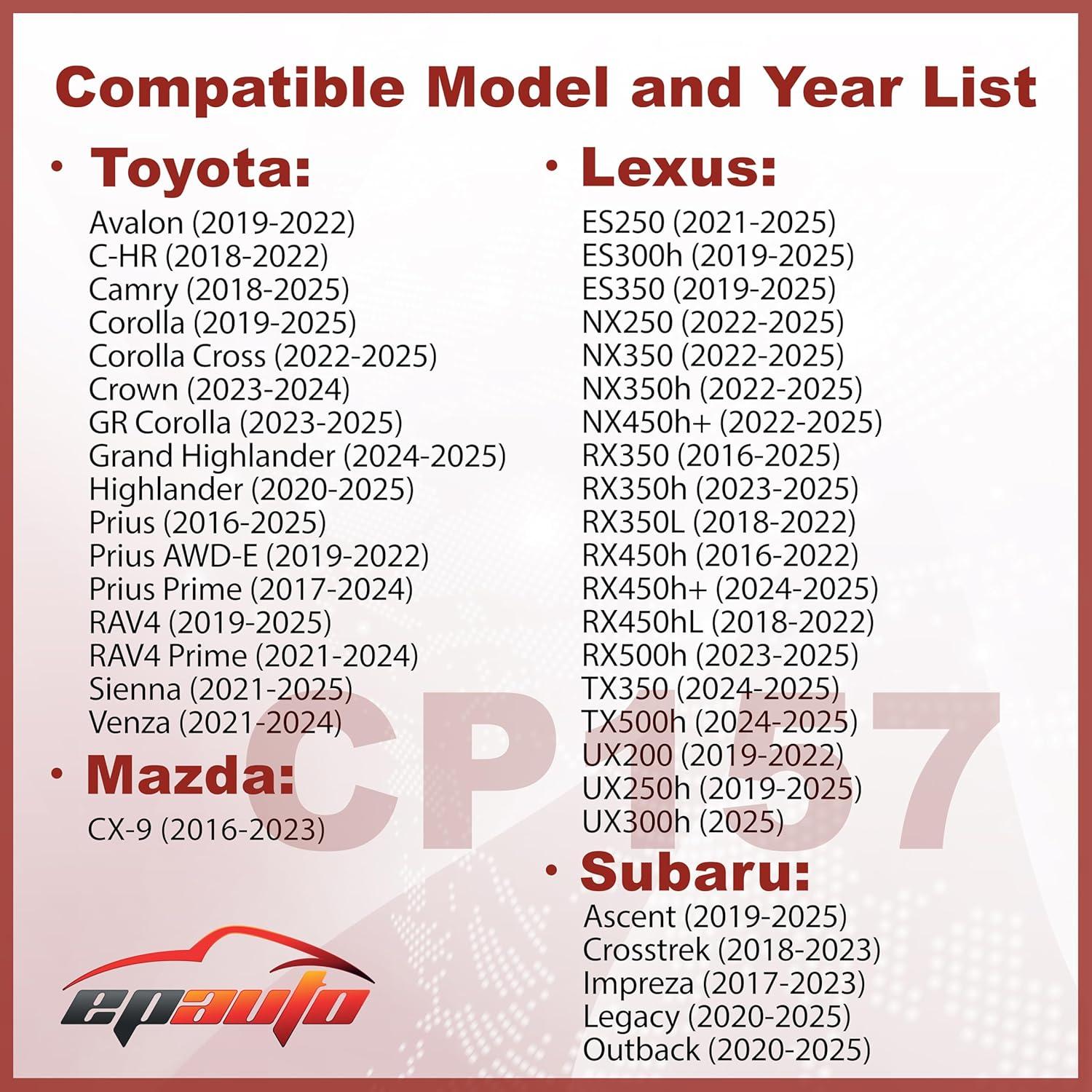 Filtro de Aire de Cabina EPAuto CP157 para Toyota y Lexus