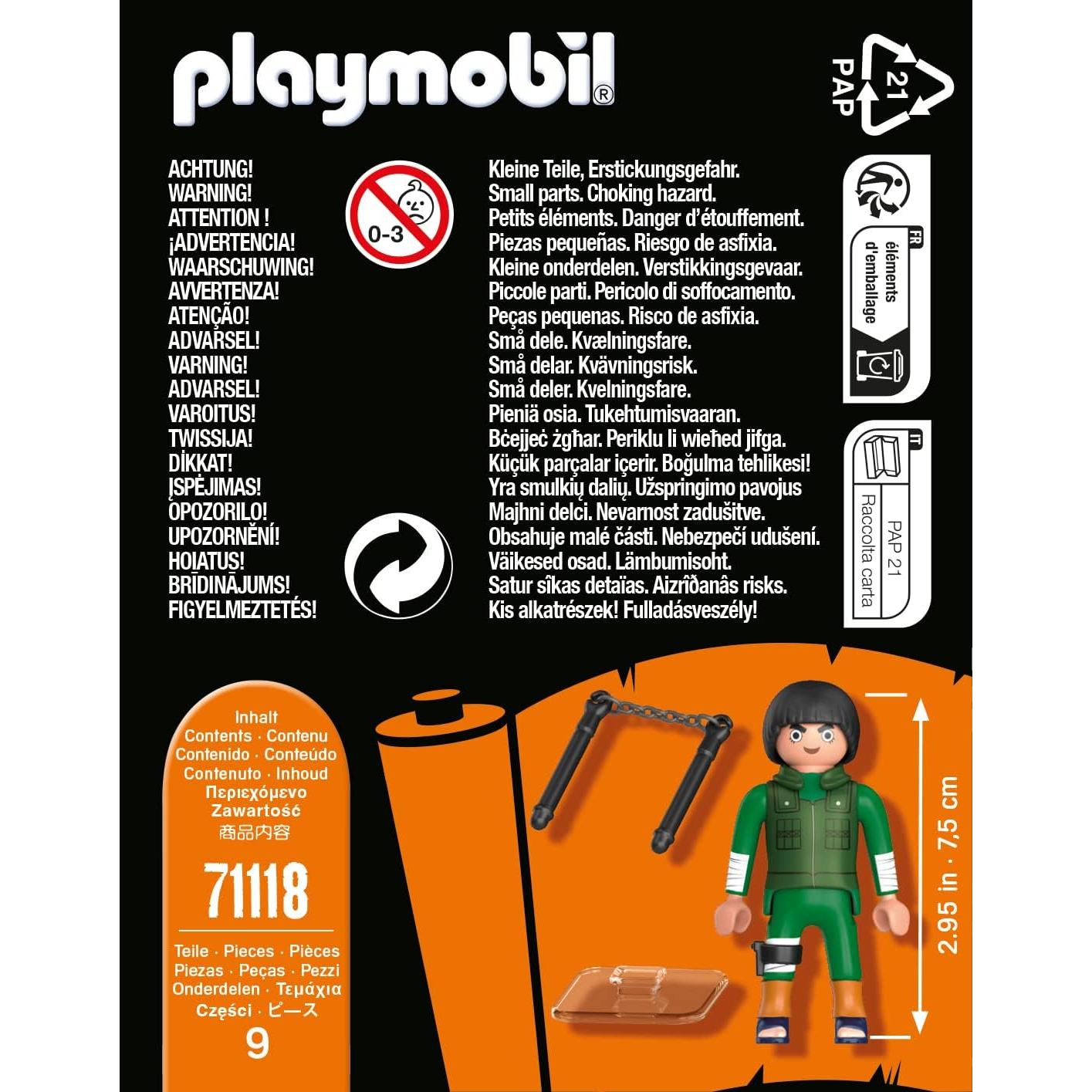 Figuras Playmobil Naruto Rock Lee 9.29x11.21 cm