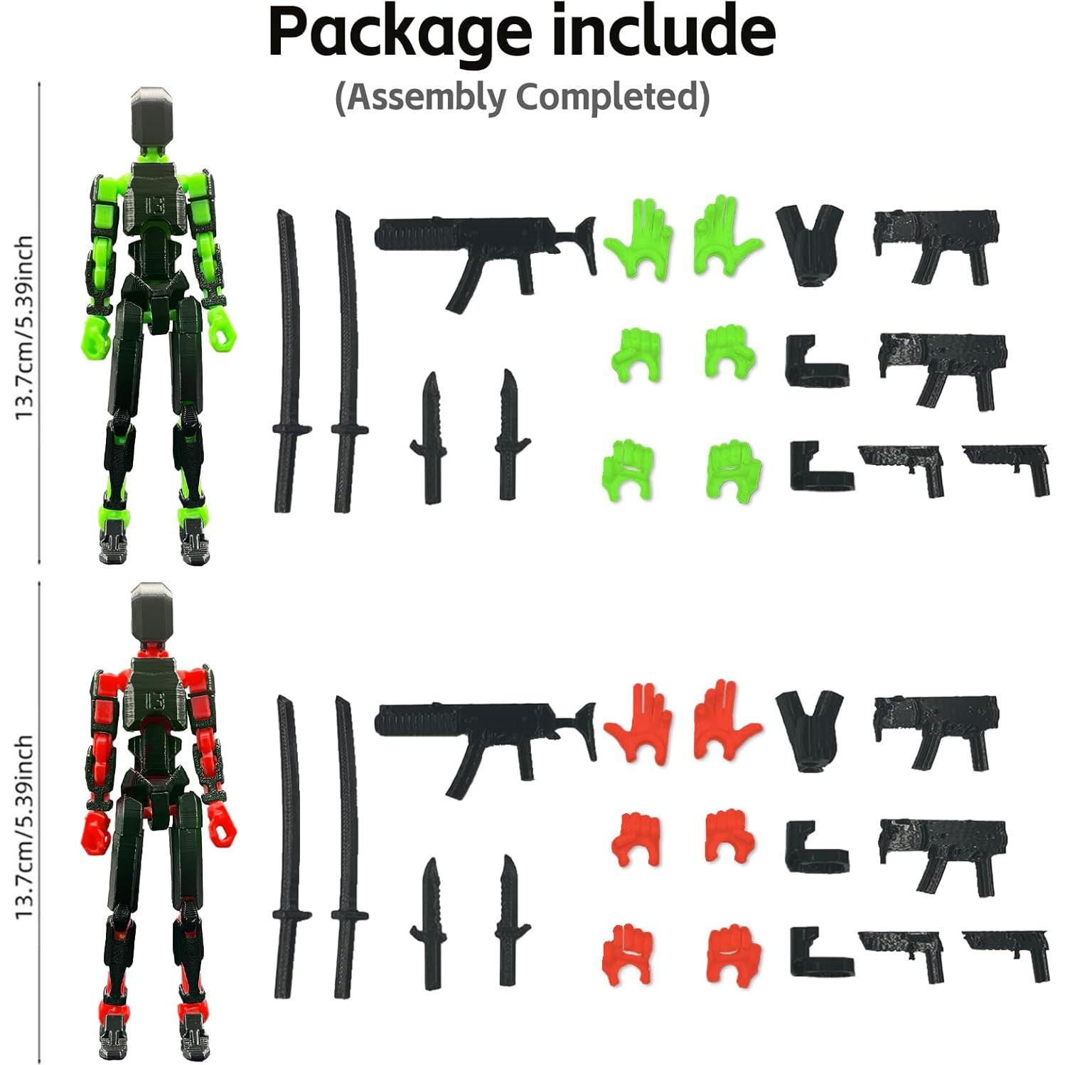 Conjunto de Figuras de Acción PEKOIU T13 Multi-Articuladas
