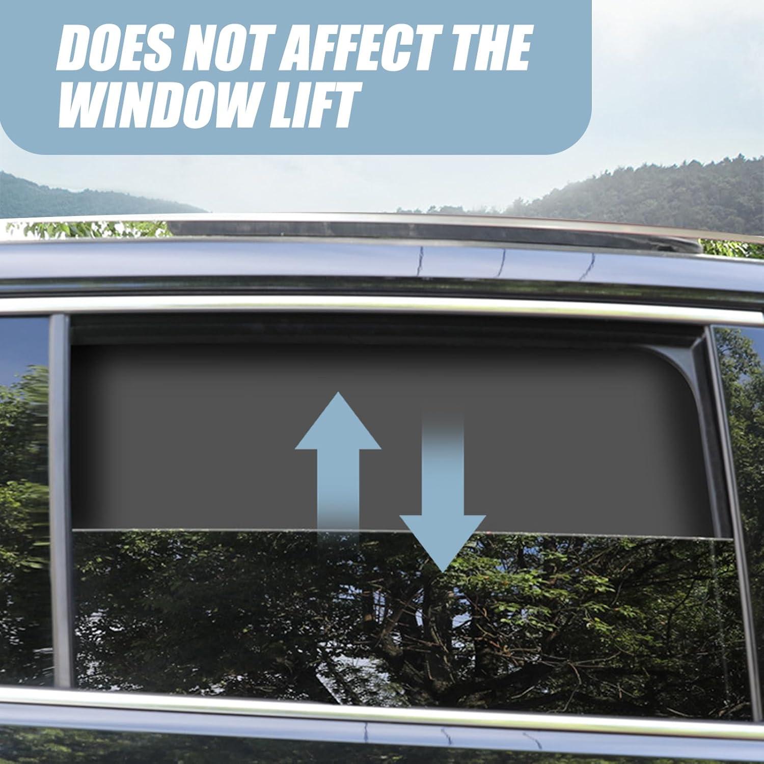 4 PCS Cortinas Solares Universales Tesnaao para Auto Negro