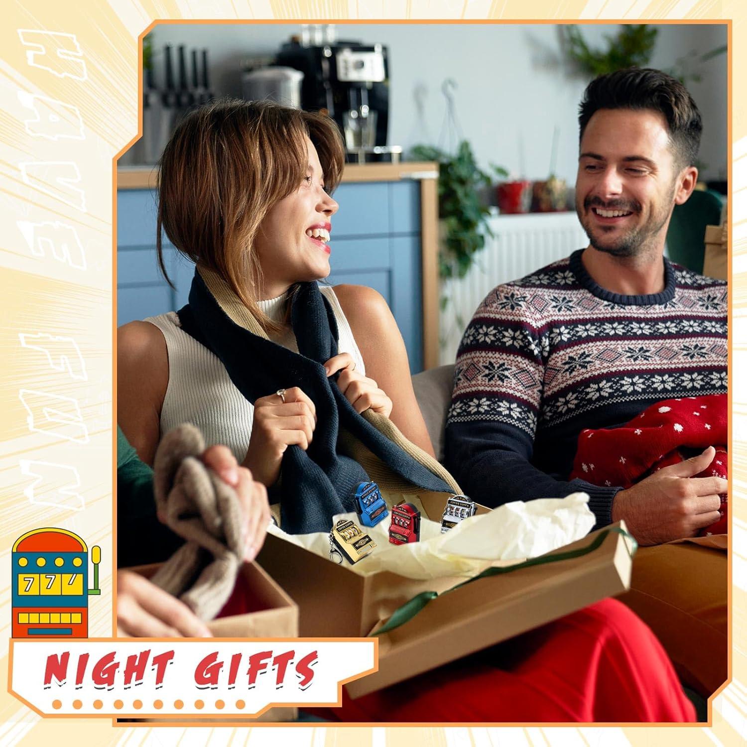 Panelee Slot Machine Keychain Las Vegas Keychains Mini Casino Kawaii Decoration for Las Vegas Carnival Party Gifts